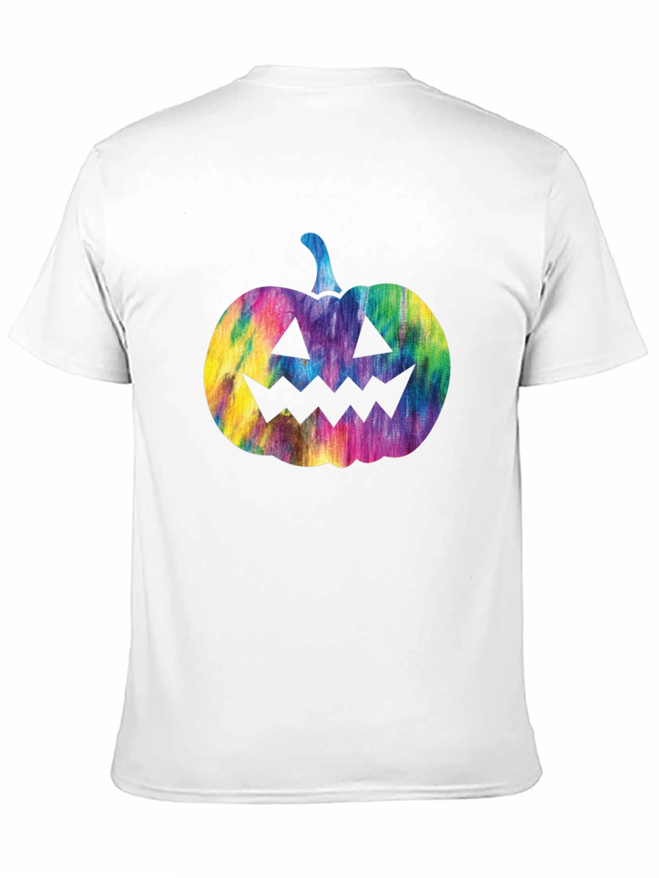 Tie Dye Pumpkin Graphic Tee - Halloween T-Shirt