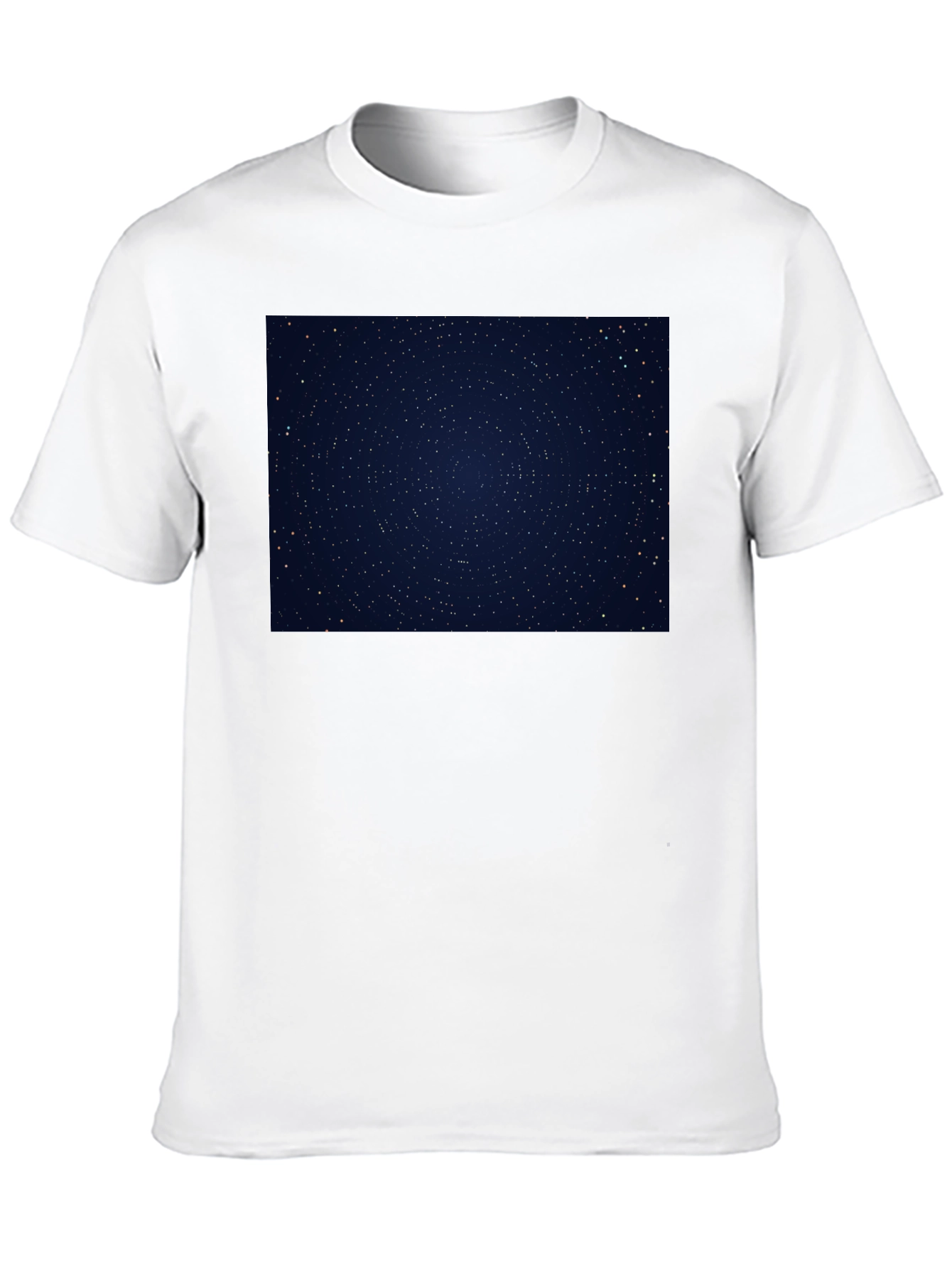 Starry Night Sky Graphic Black T-Shirt