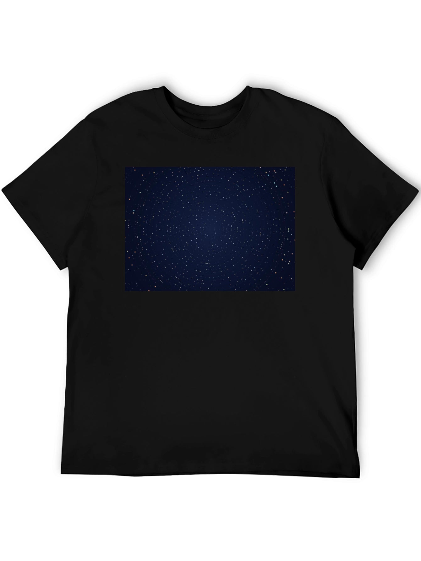 Starry Night Sky Graphic Black T-Shirt