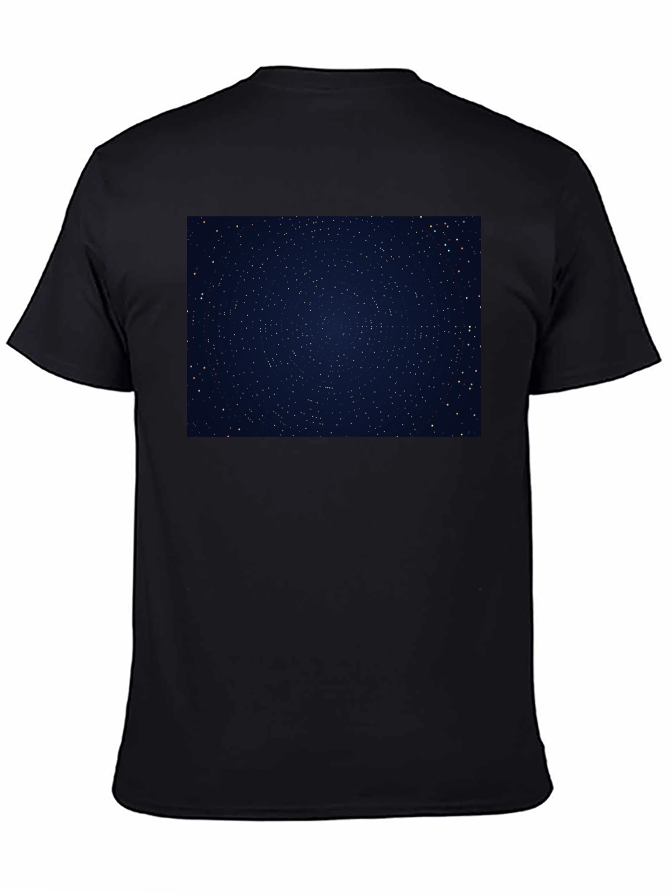 Starry Night Sky Graphic Black T-Shirt