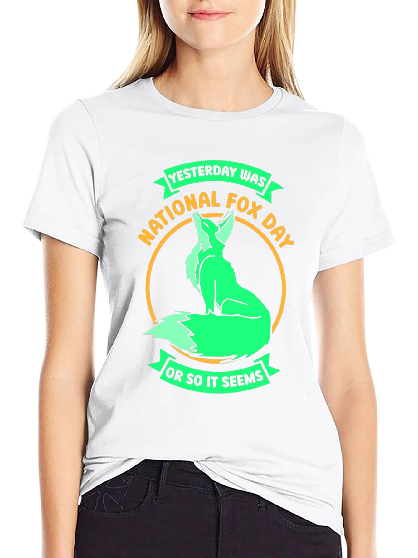 National Fox Day T-Shirt - Funny Sarcastic Tee