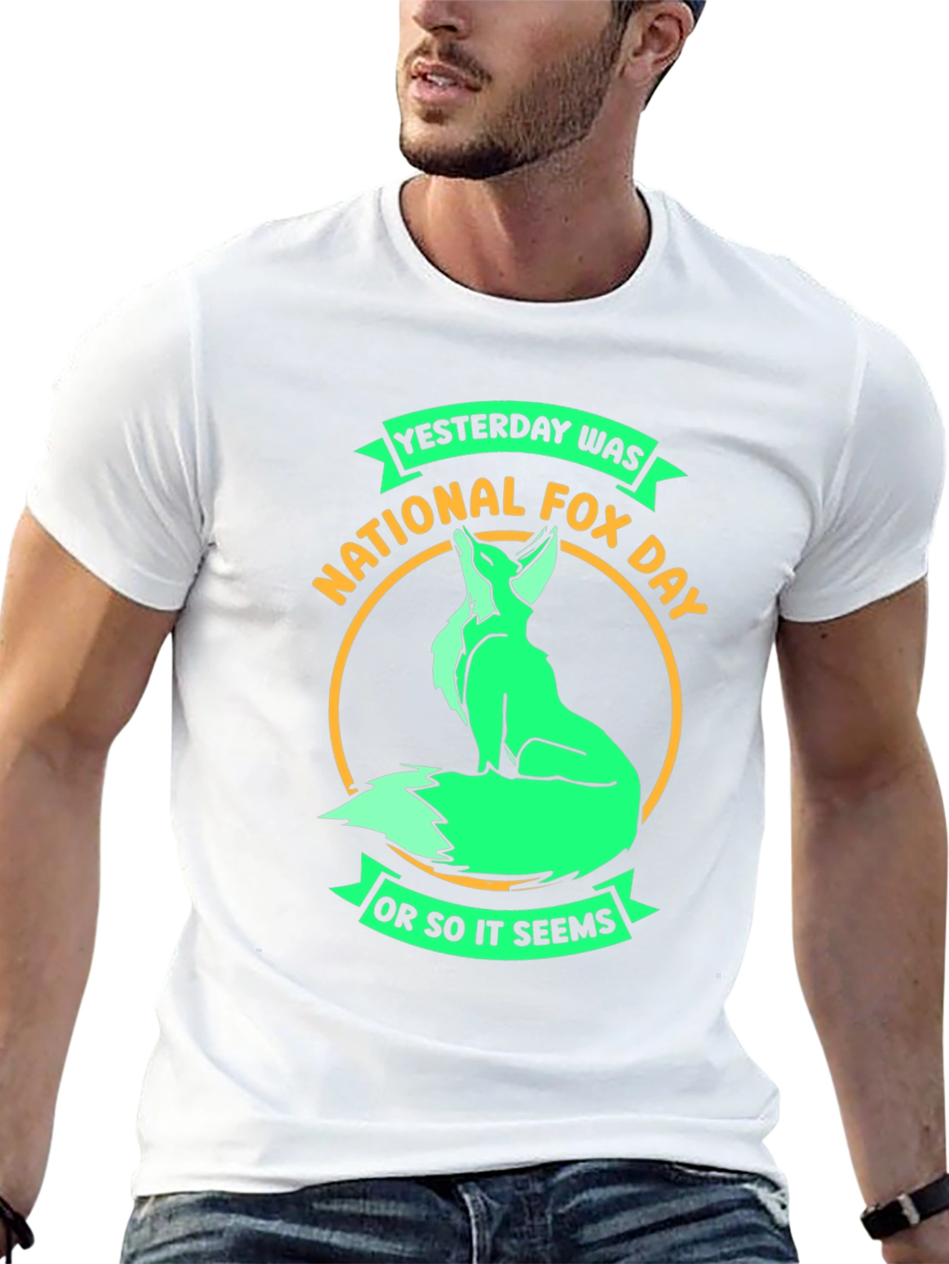 National Fox Day T-Shirt - Funny Sarcastic Tee