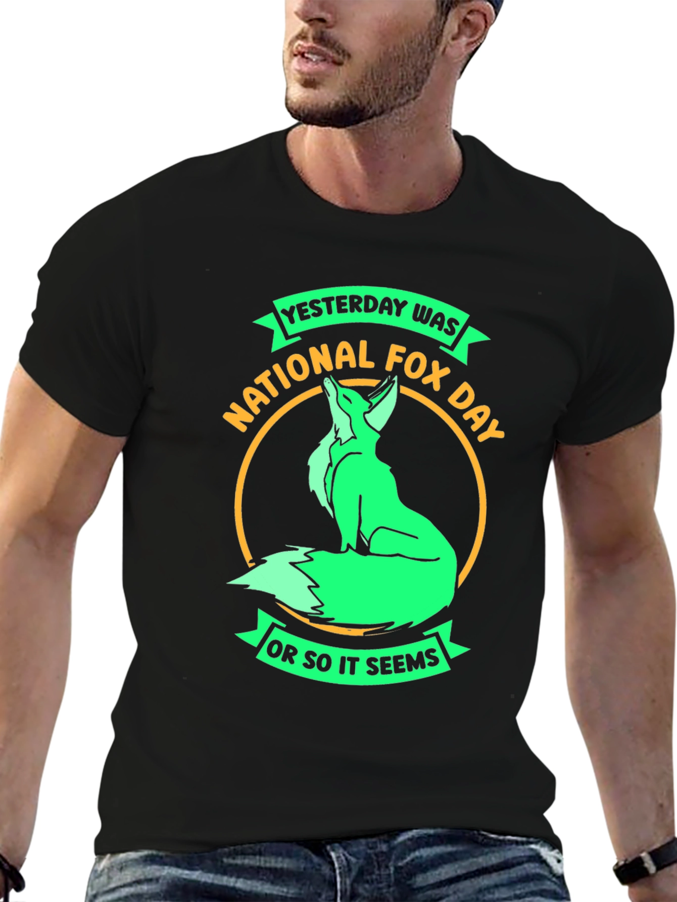 National Fox Day T-Shirt - Funny Sarcastic Tee