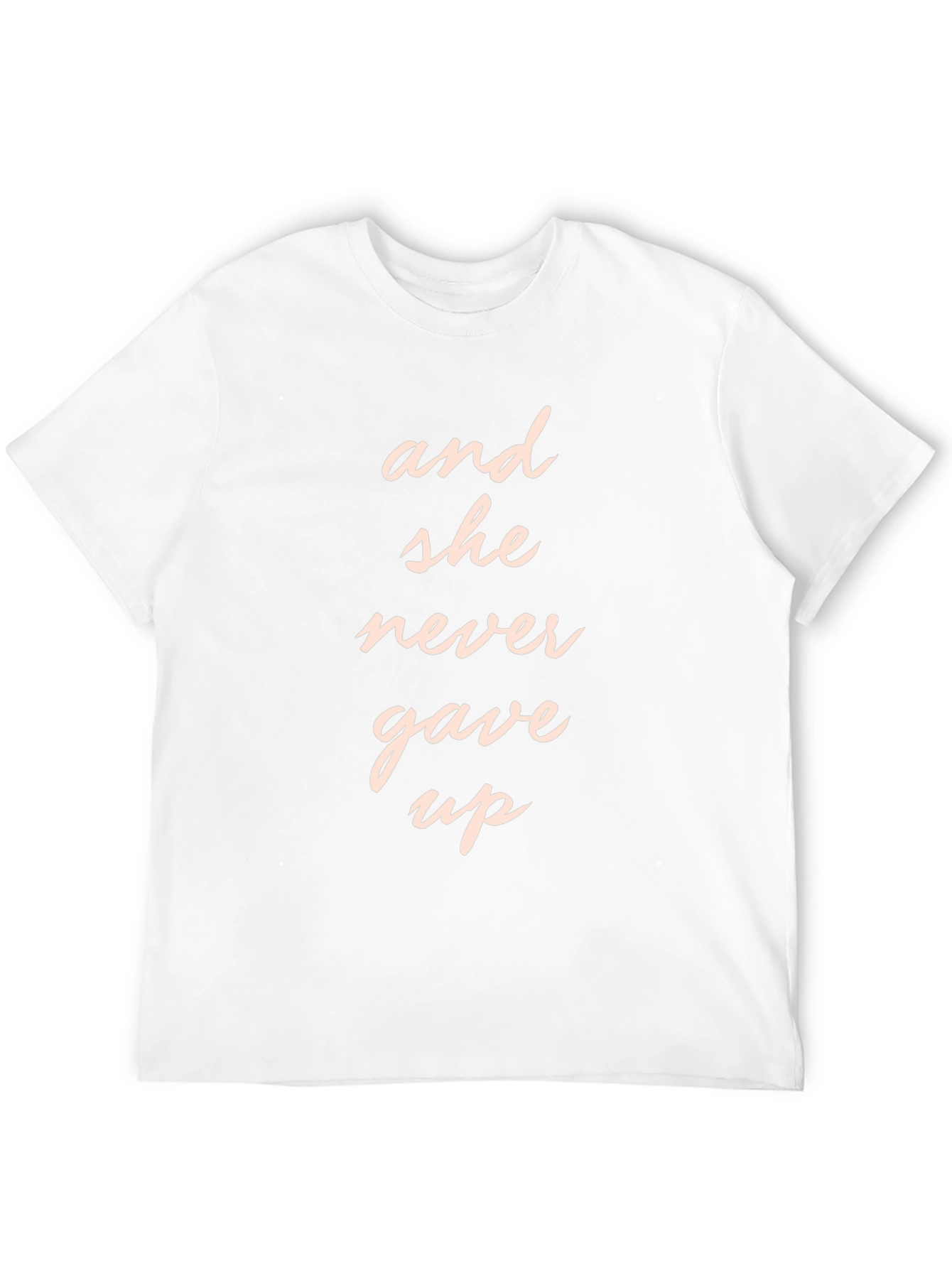 And She Never Gave Up Graphic Tee - Black