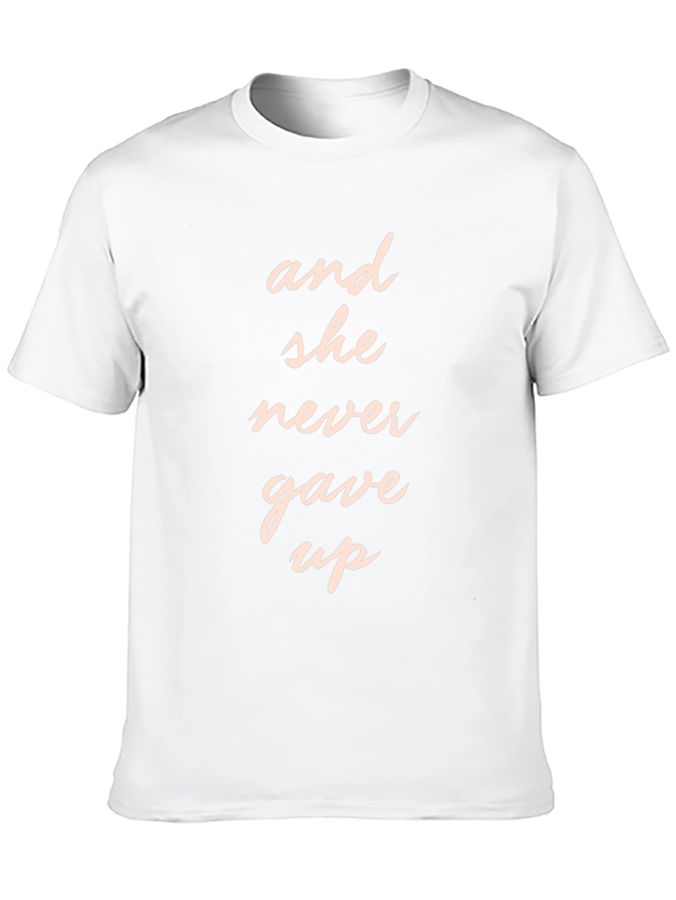 And She Never Gave Up Graphic Tee - Black