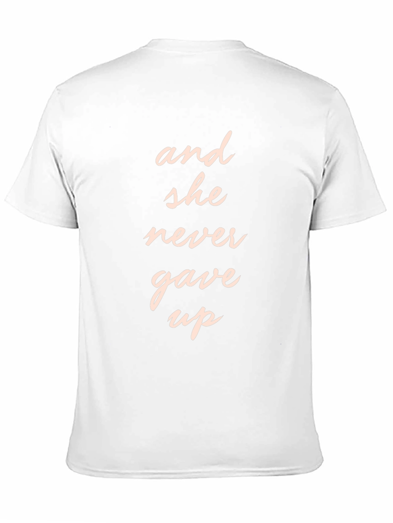 And She Never Gave Up Graphic Tee - Black