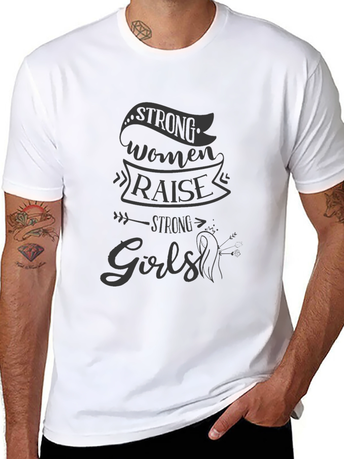 Strong Women Raise Strong Girls Graphic Tee