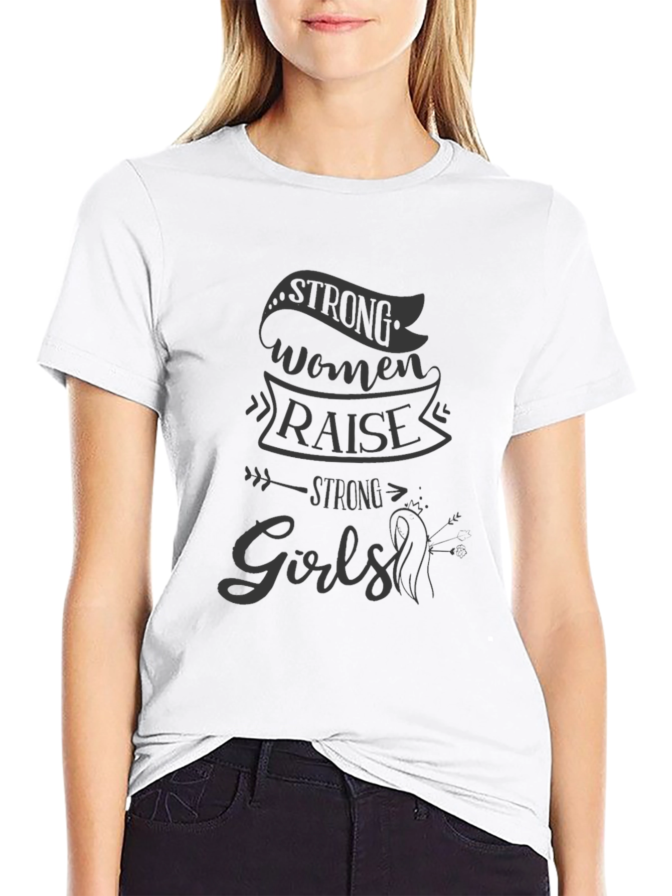 Strong Women Raise Strong Girls Graphic Tee