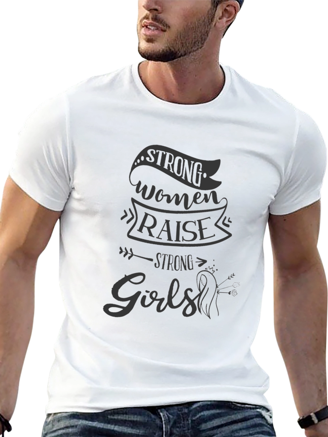 Strong Women Raise Strong Girls Graphic Tee
