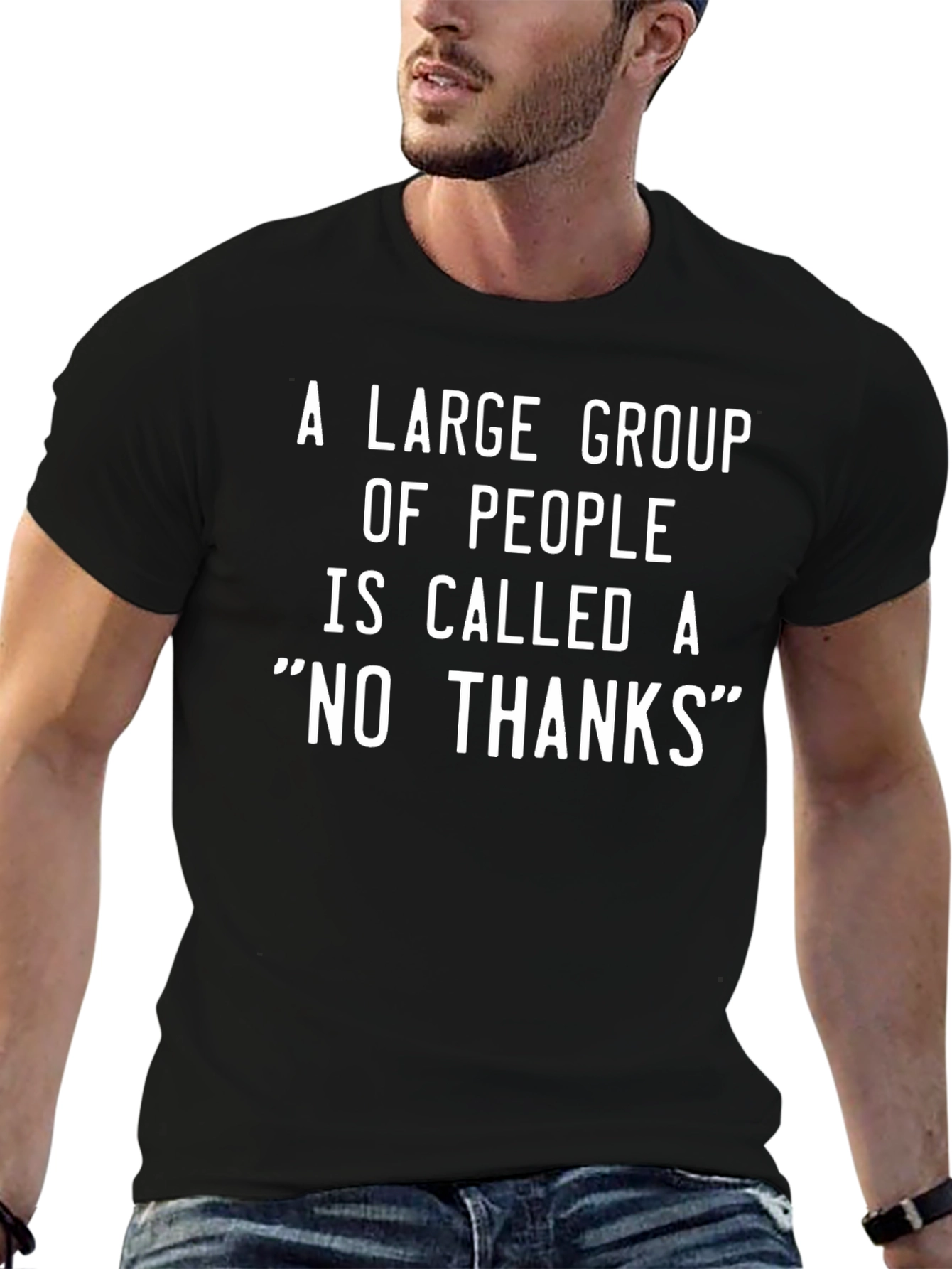 Funny Graphic T-Shirt: NO THANKS
