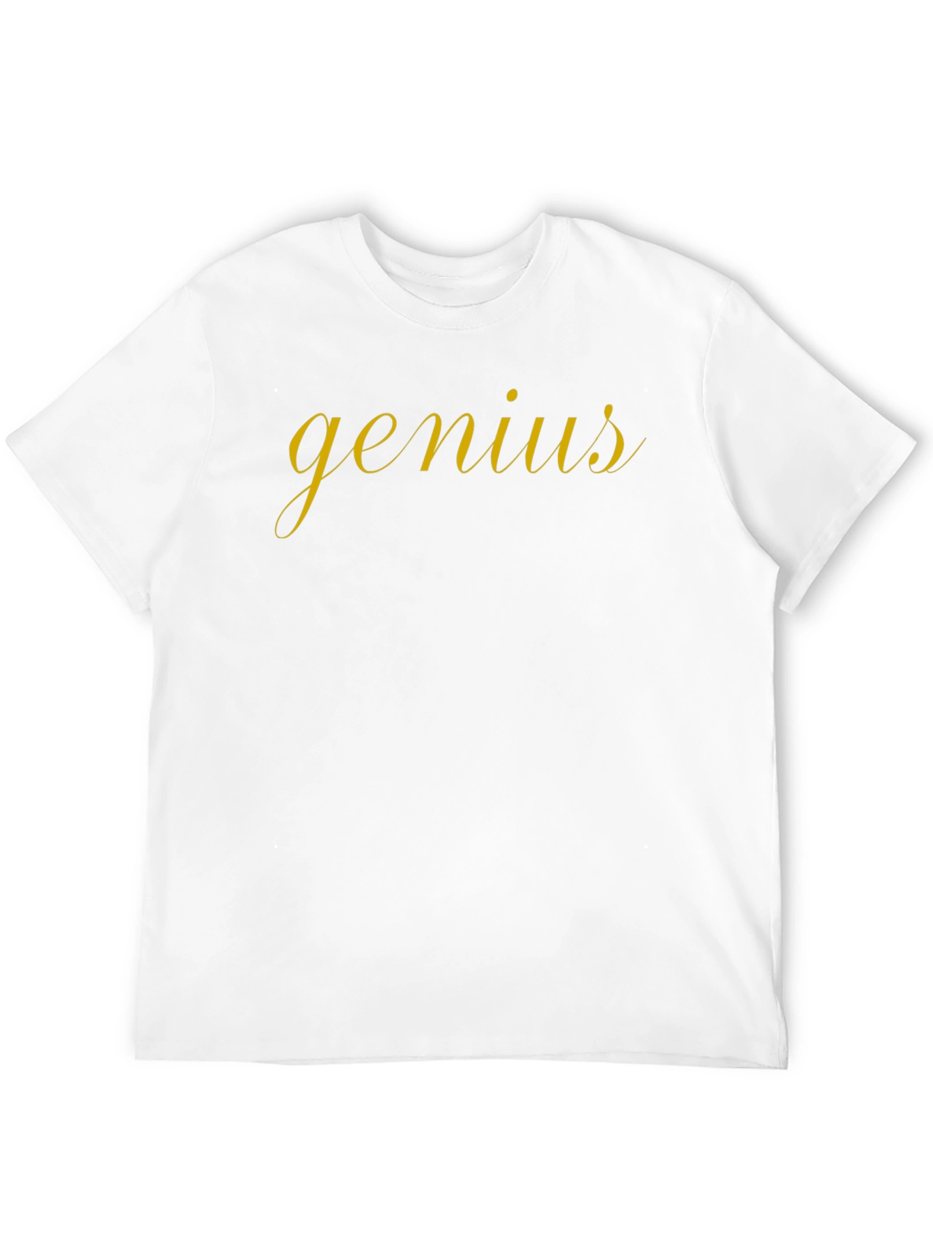 Genius Script Tee - Stylish Black T-Shirt