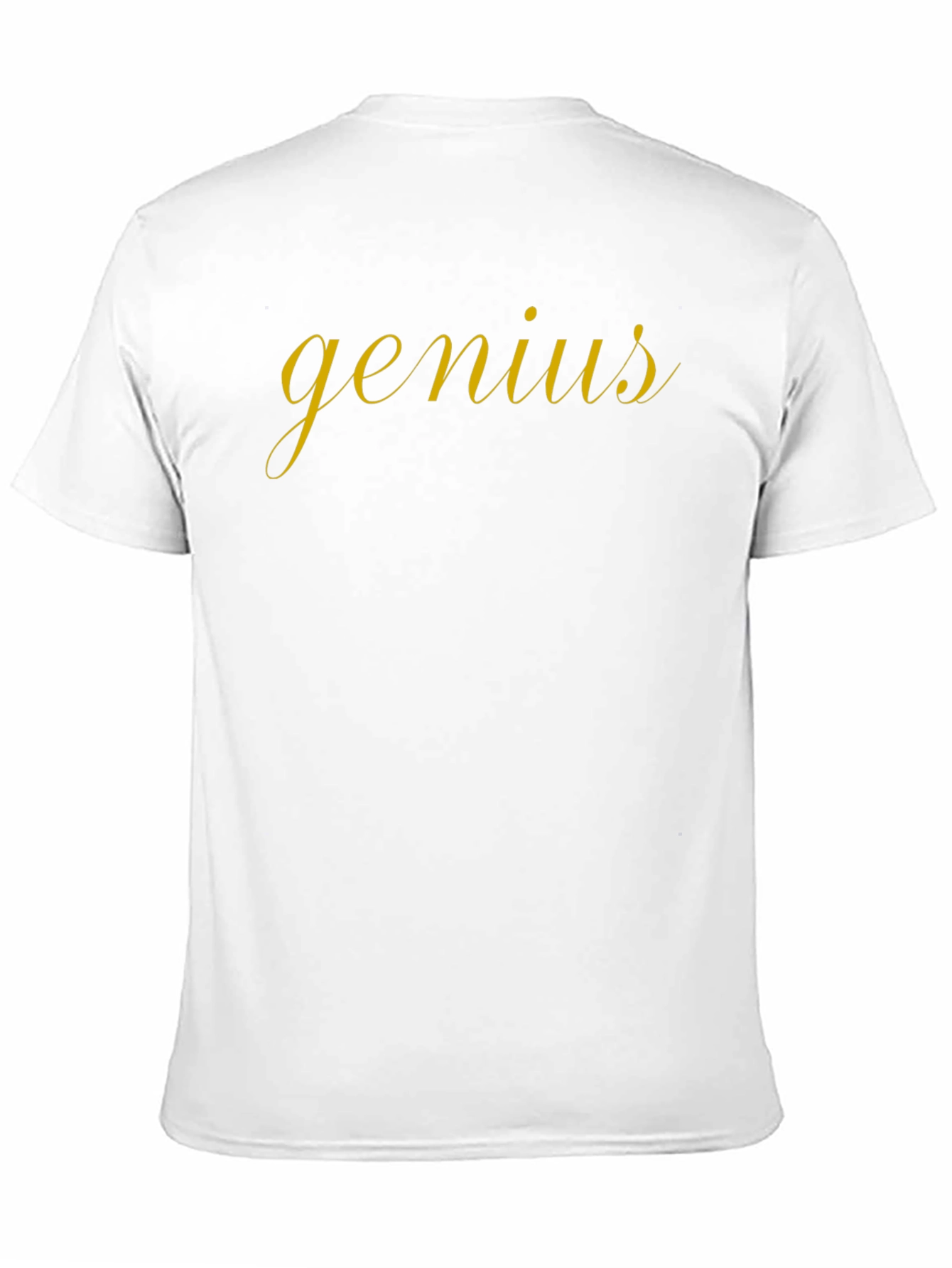 Genius Script Tee - Stylish Black T-Shirt