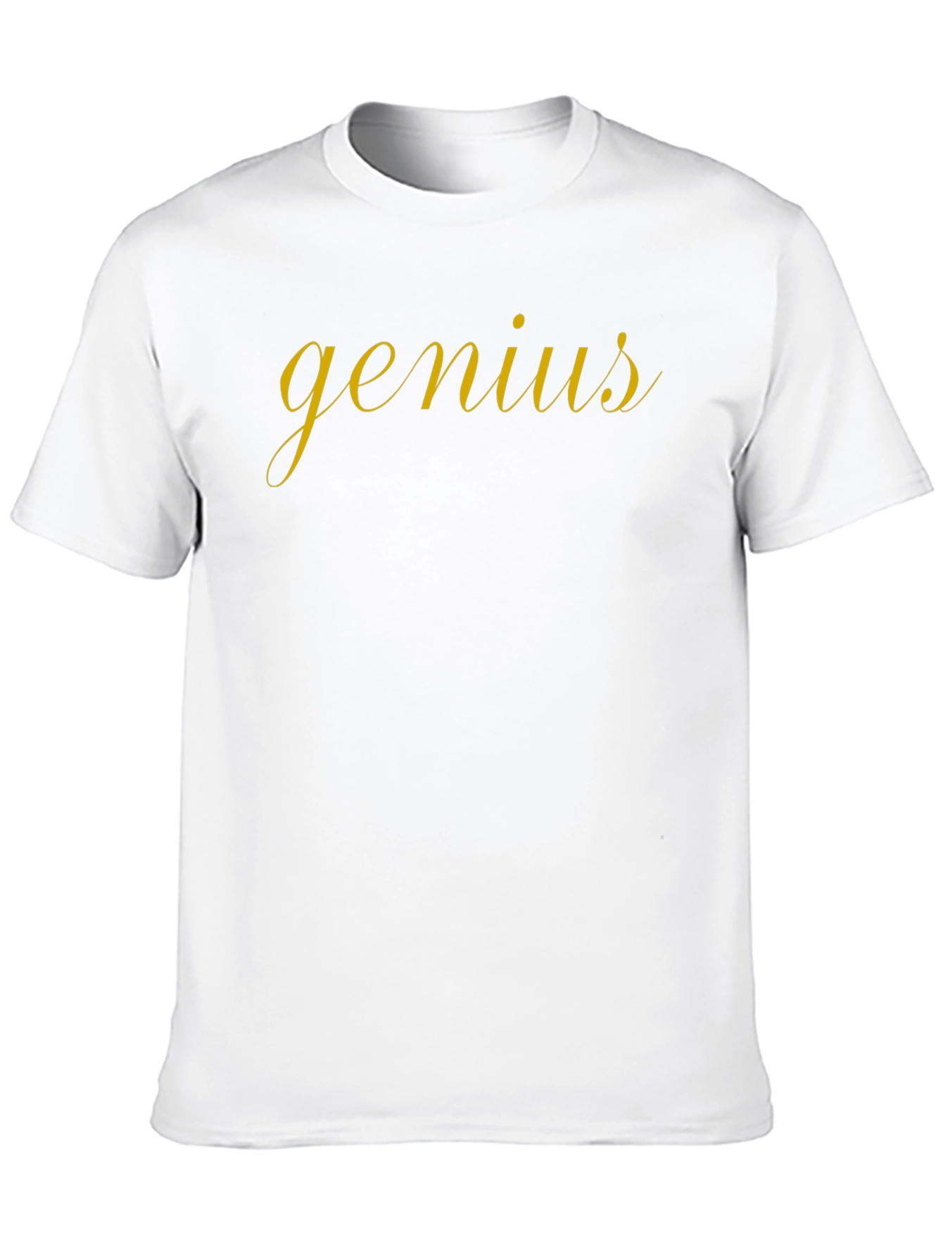 Genius Script Tee - Stylish Black T-Shirt