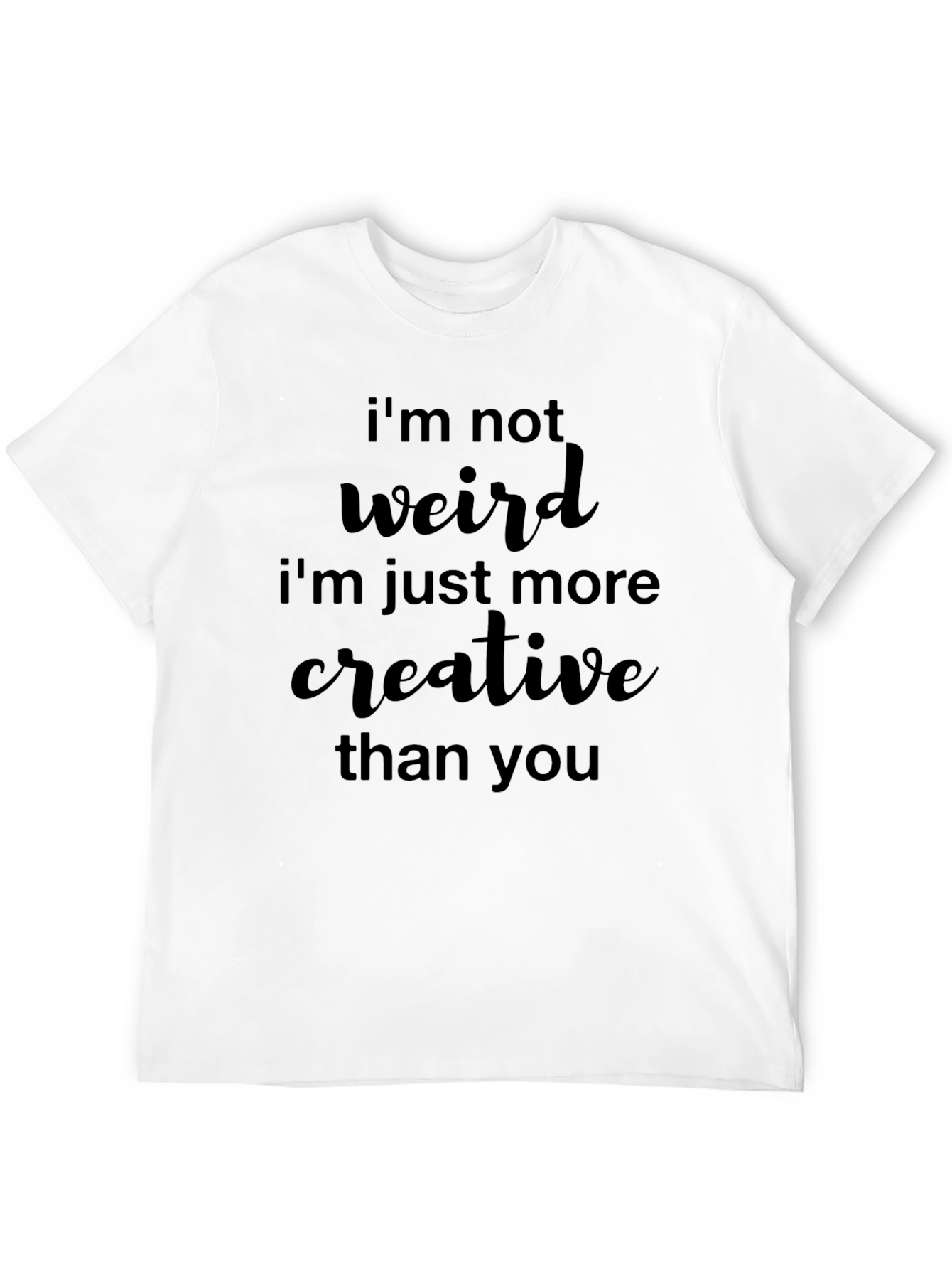 Creative Statement Tee - Im Not Weird