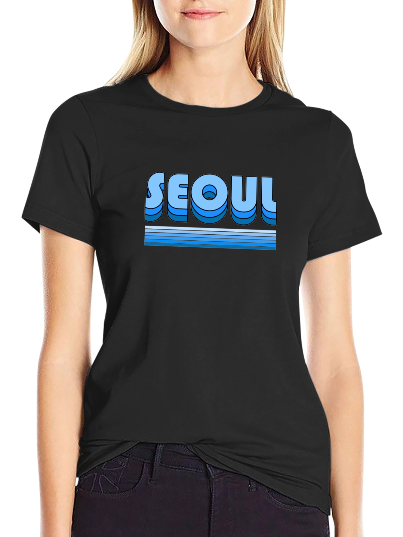 Seoul Retro Graphic Tee - Stylish City Pride