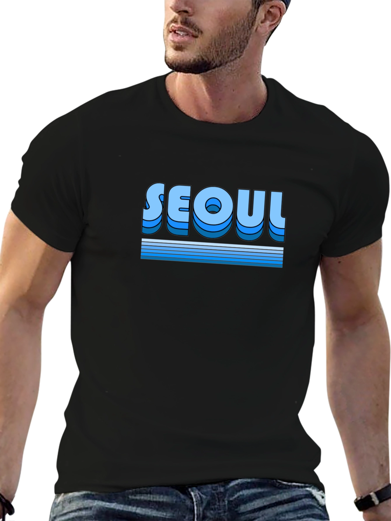 Seoul Retro Graphic Tee - Stylish City Pride