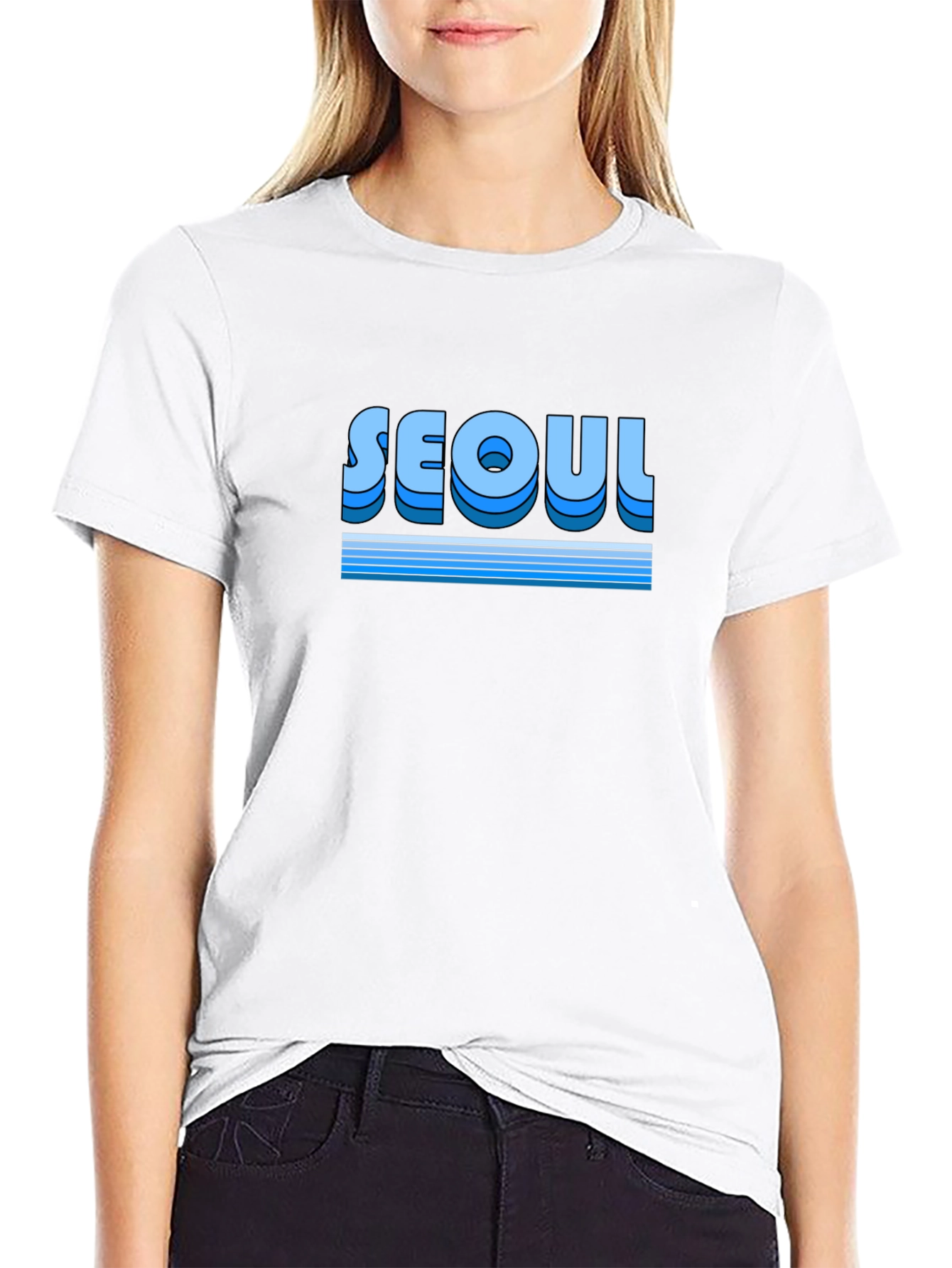 Seoul Retro Graphic Tee - Stylish City Pride