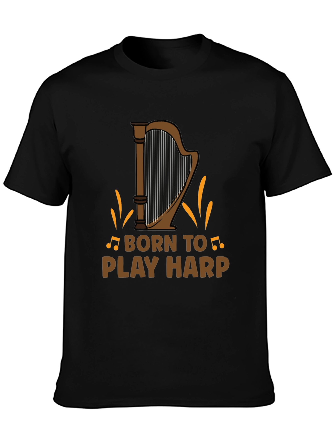 Born to Play Harp Graphic Tee