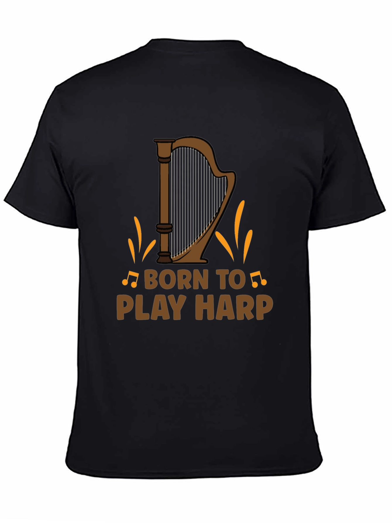 Born to Play Harp Graphic Tee