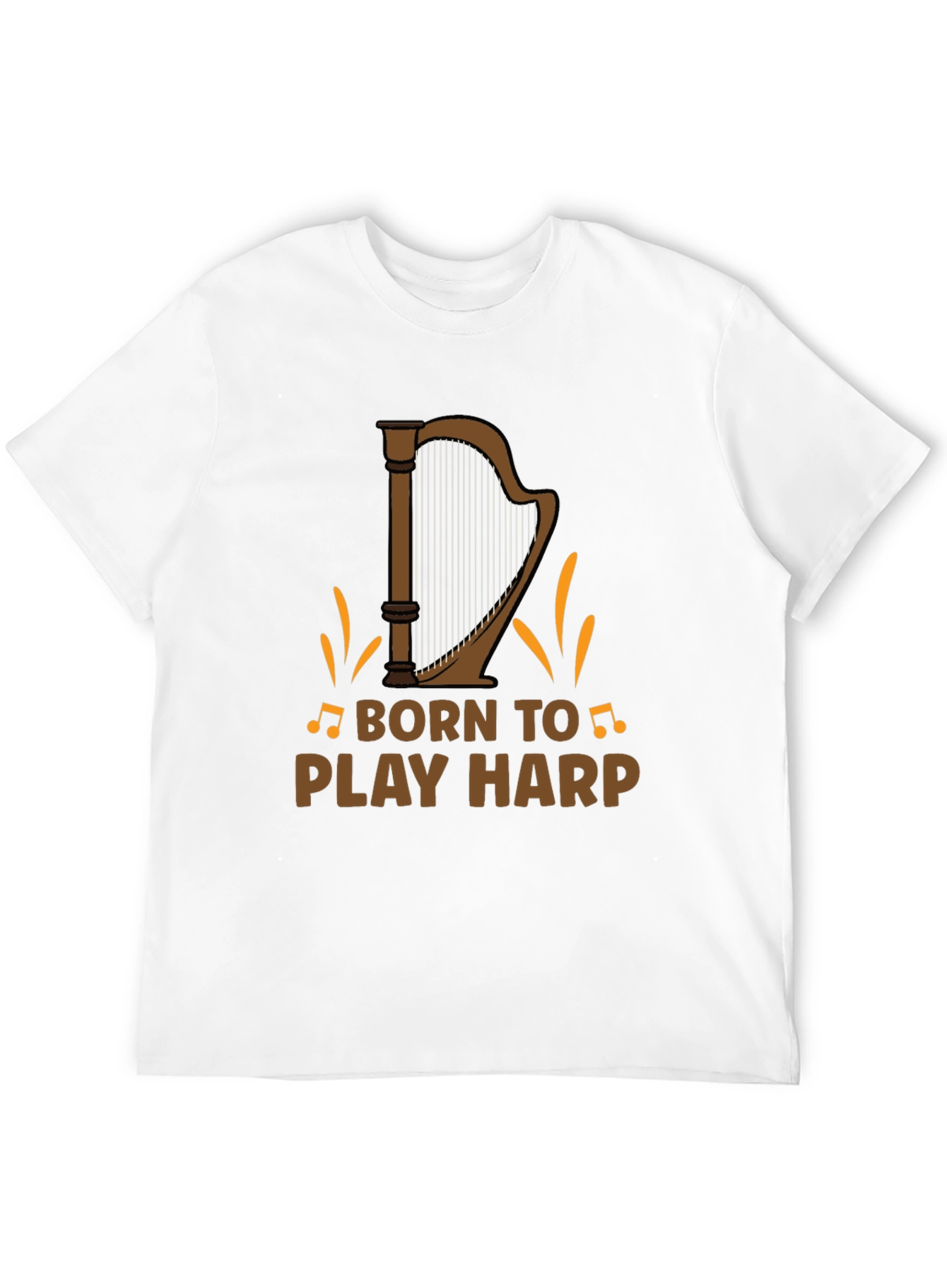 Born to Play Harp Graphic Tee