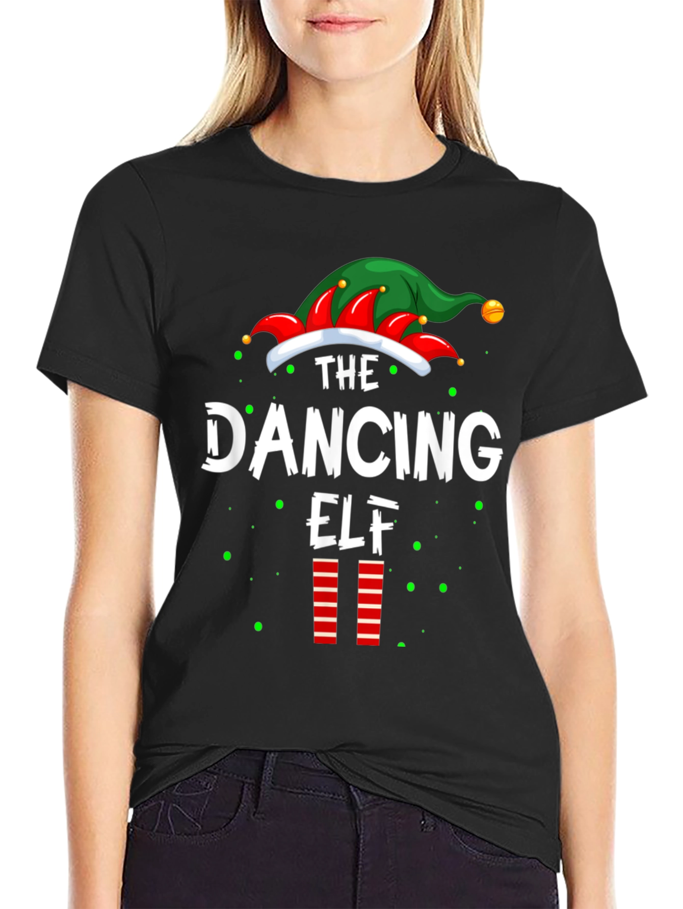 Dancing Elf Christmas T-Shirt