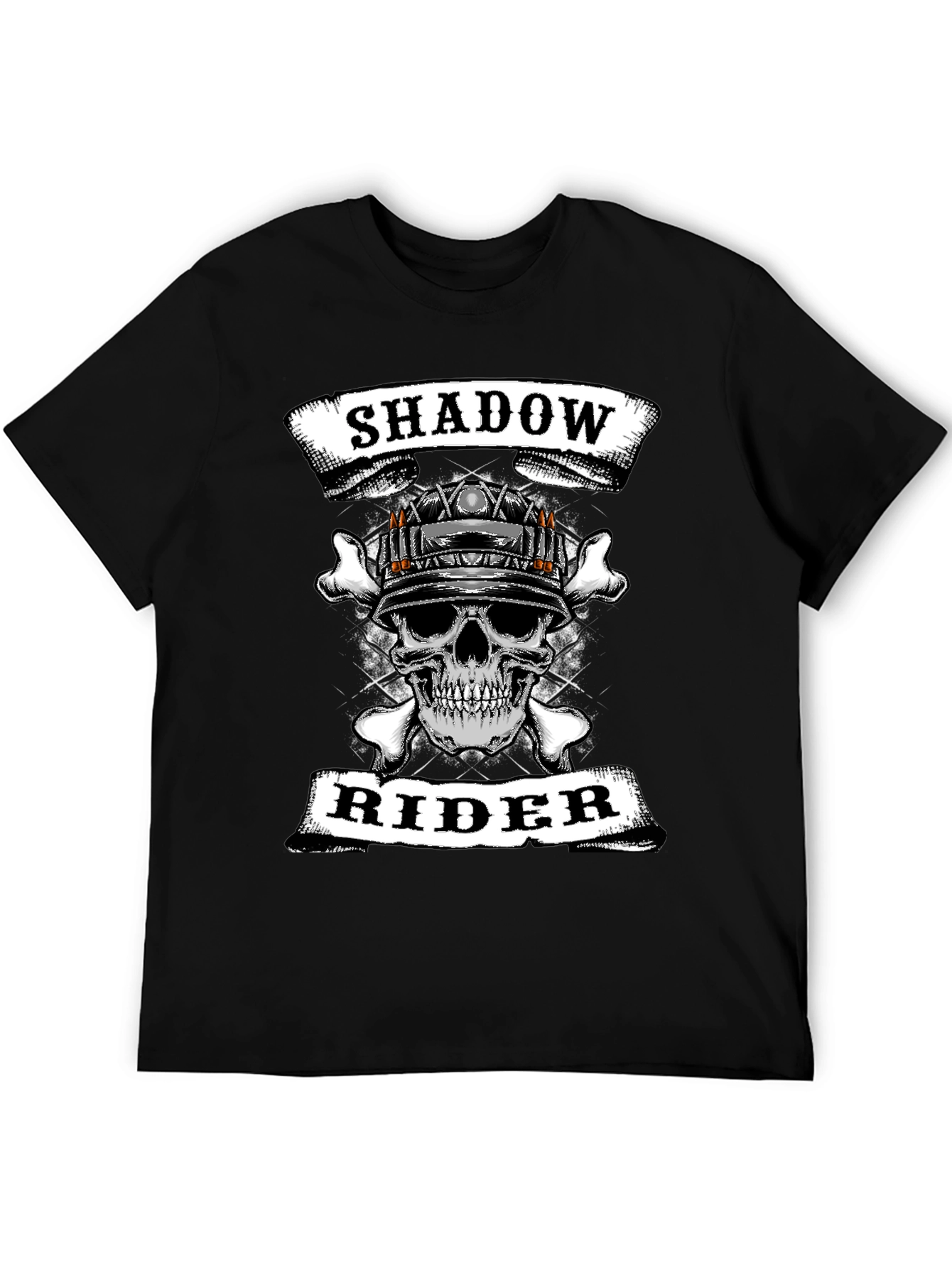 Shadow Rider Skull Graphic T-Shirt