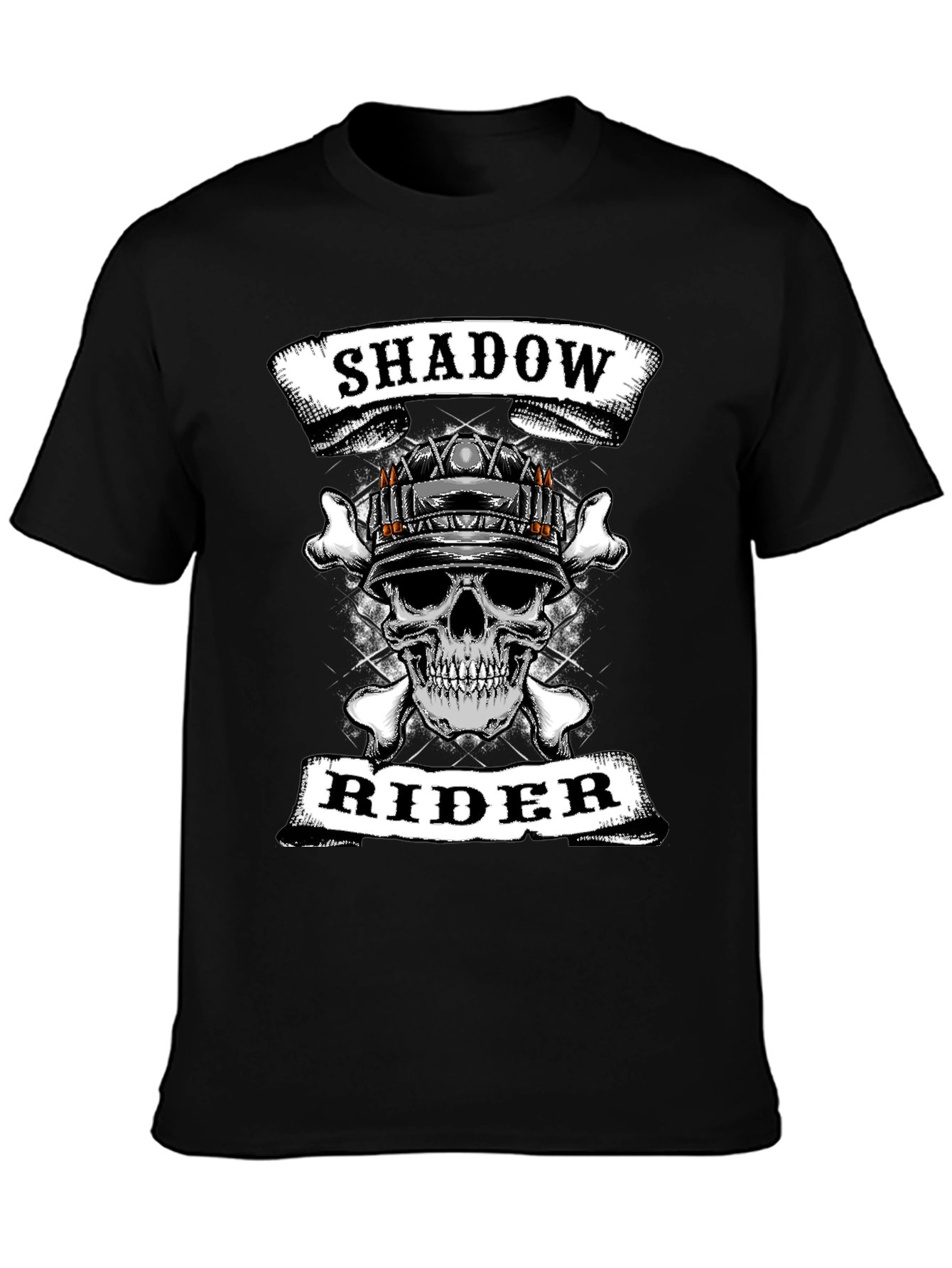Shadow Rider Skull Graphic T-Shirt