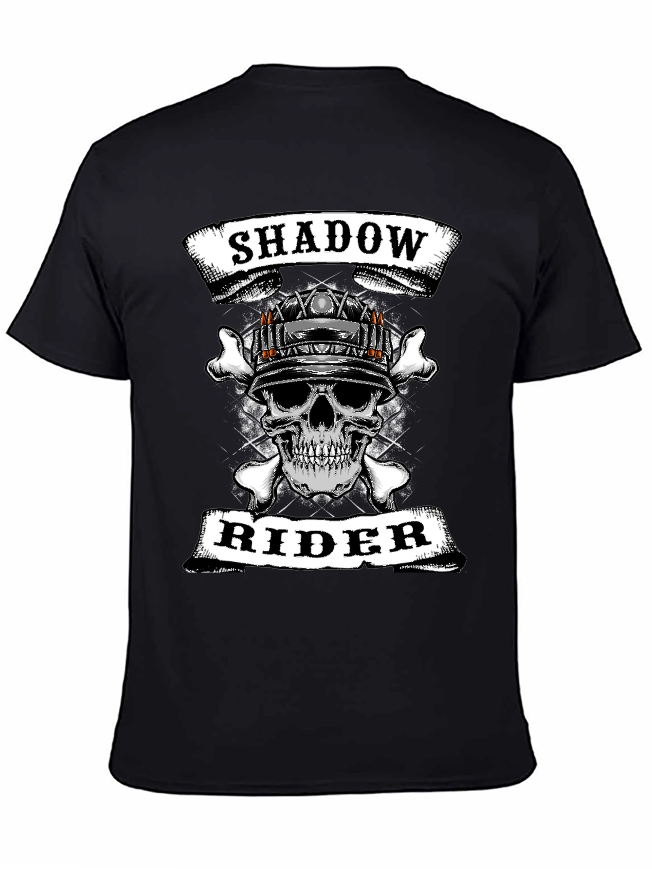 Shadow Rider Skull Graphic T-Shirt