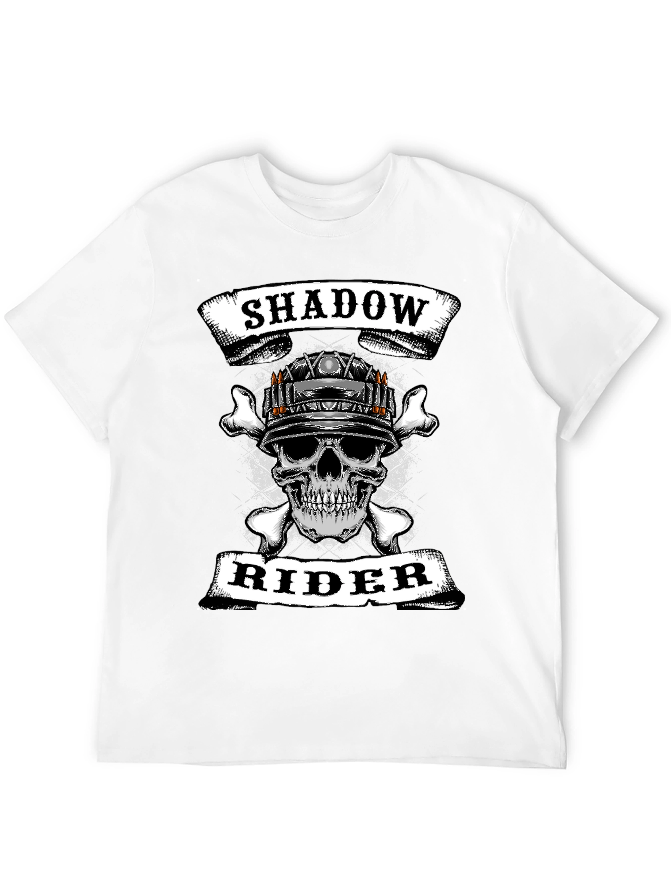 Shadow Rider Skull Graphic T-Shirt