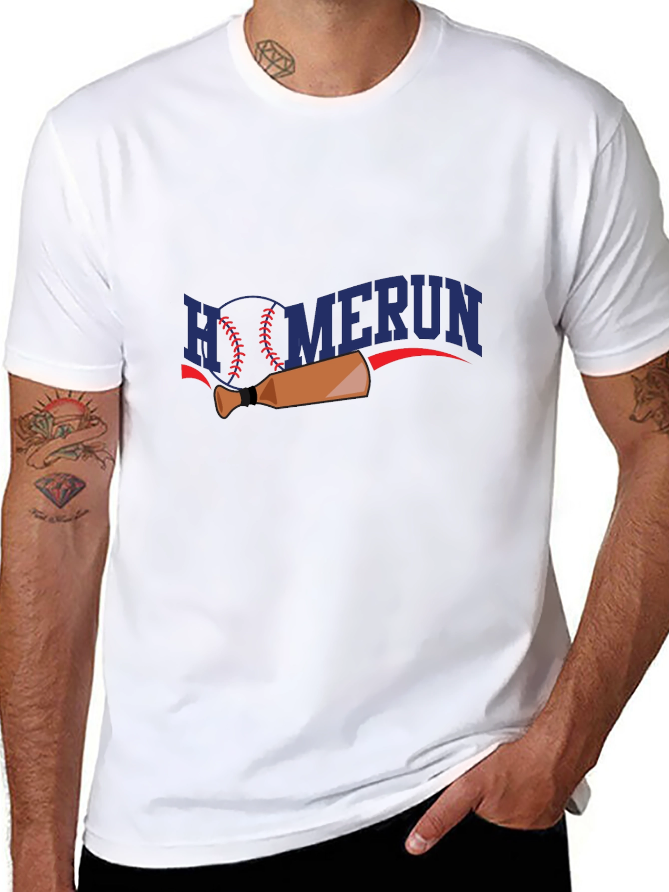 Homerun Baseball Graphic T-Shirt