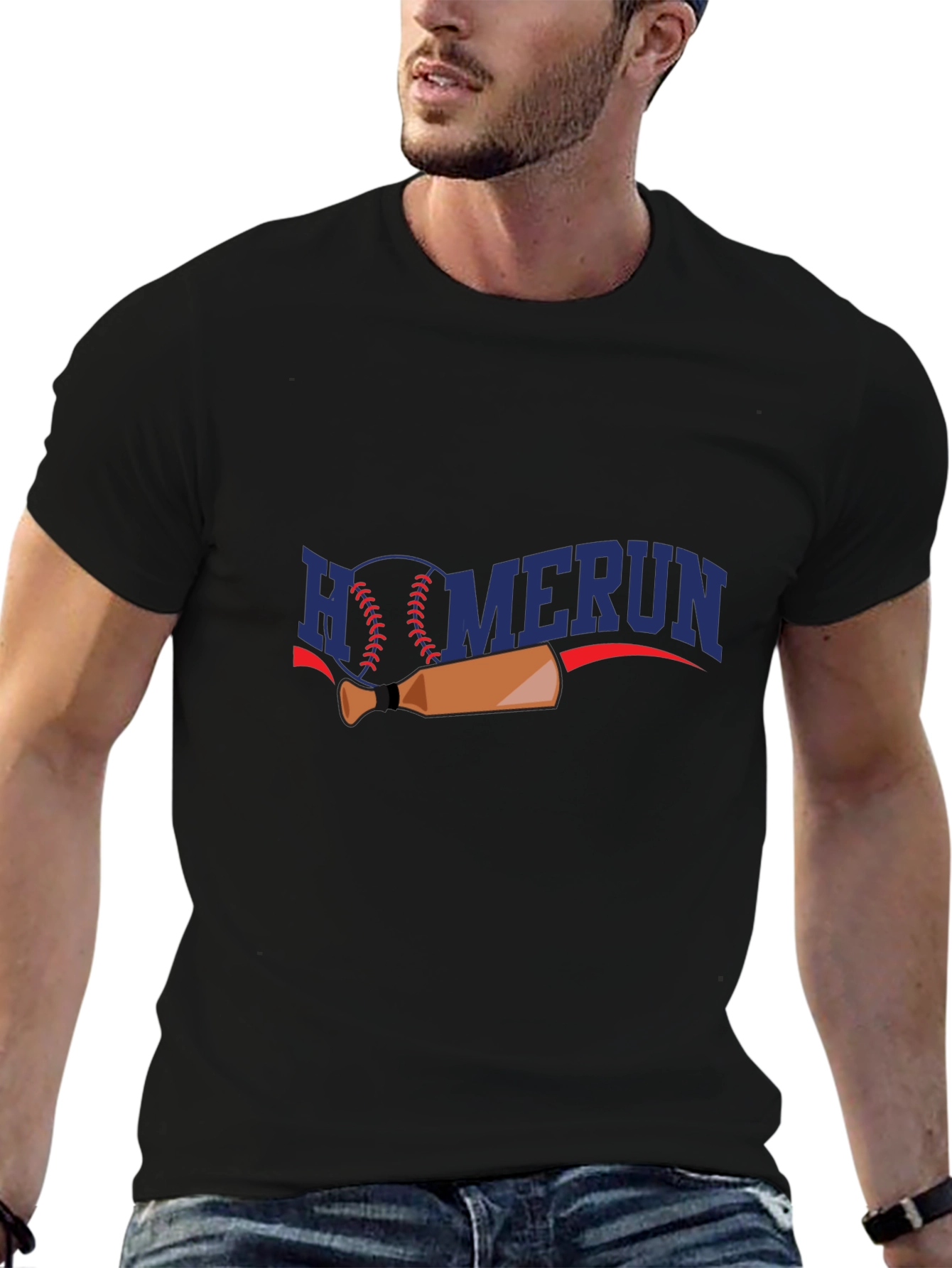Homerun Baseball Graphic T-Shirt