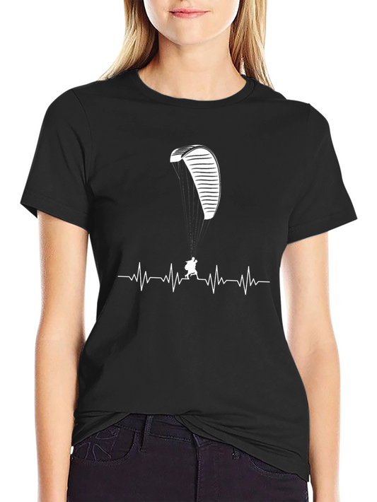 Paragliding Heartbeat Graphic Tee