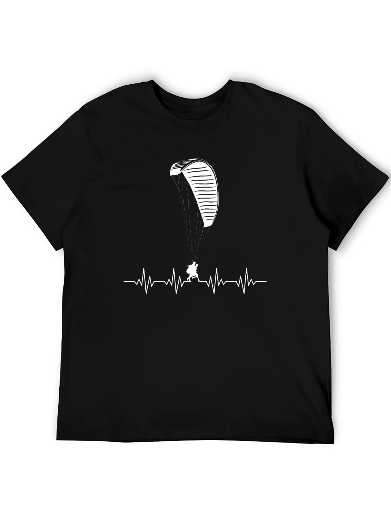 Paragliding Heartbeat Graphic Tee