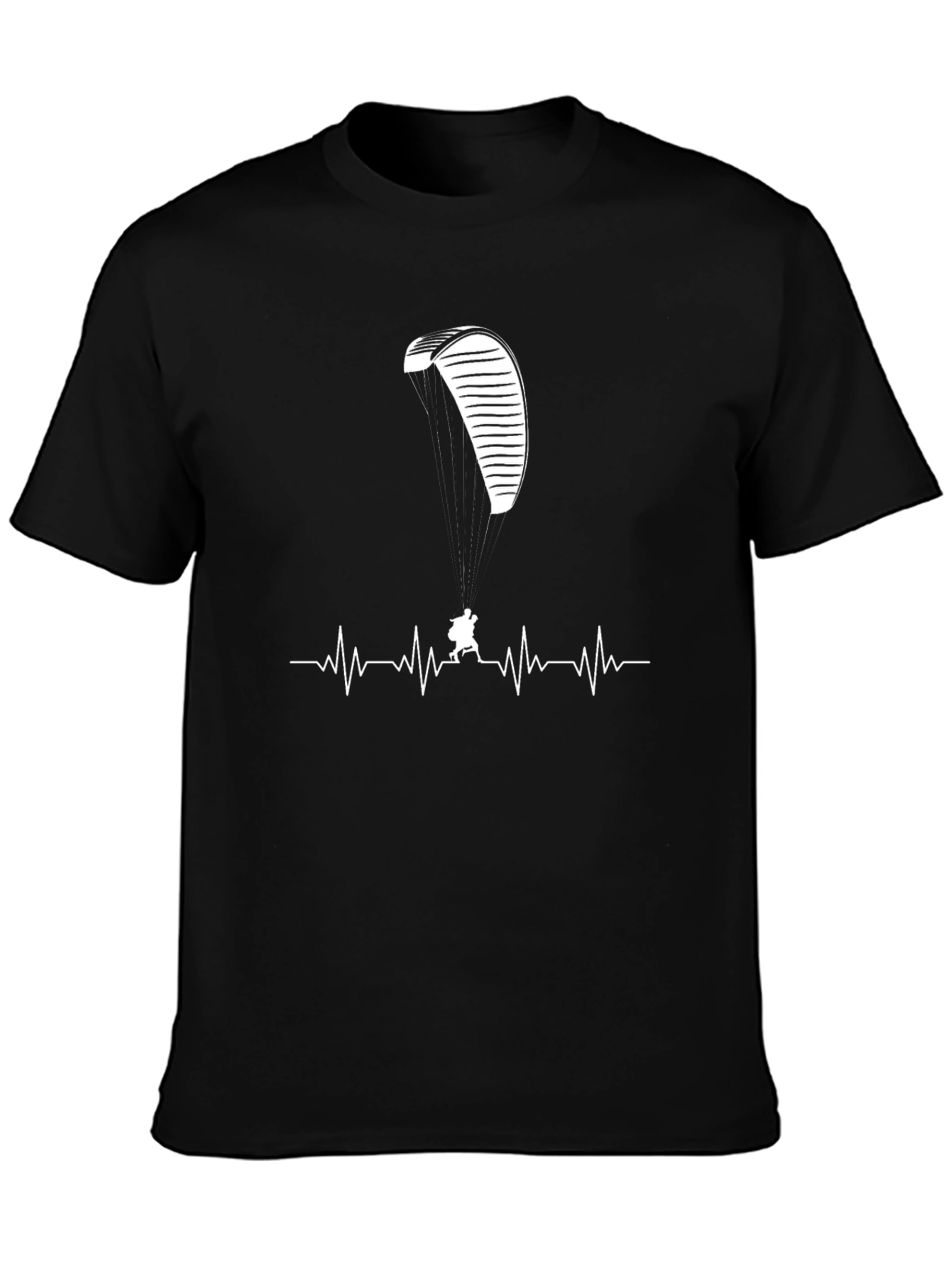 Paragliding Heartbeat Graphic Tee