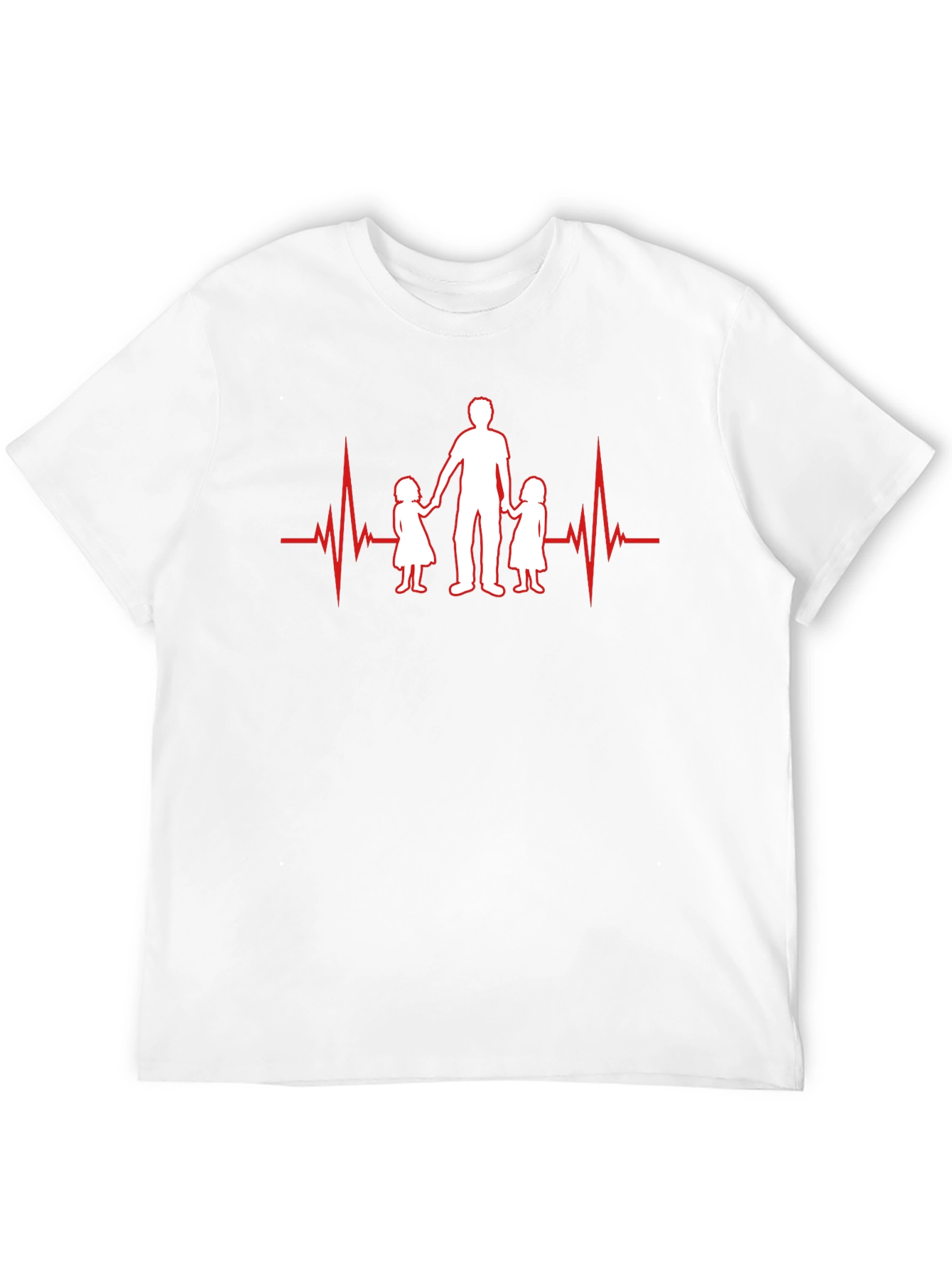 Dad Heartbeat T-Shirt - Father & Daughters