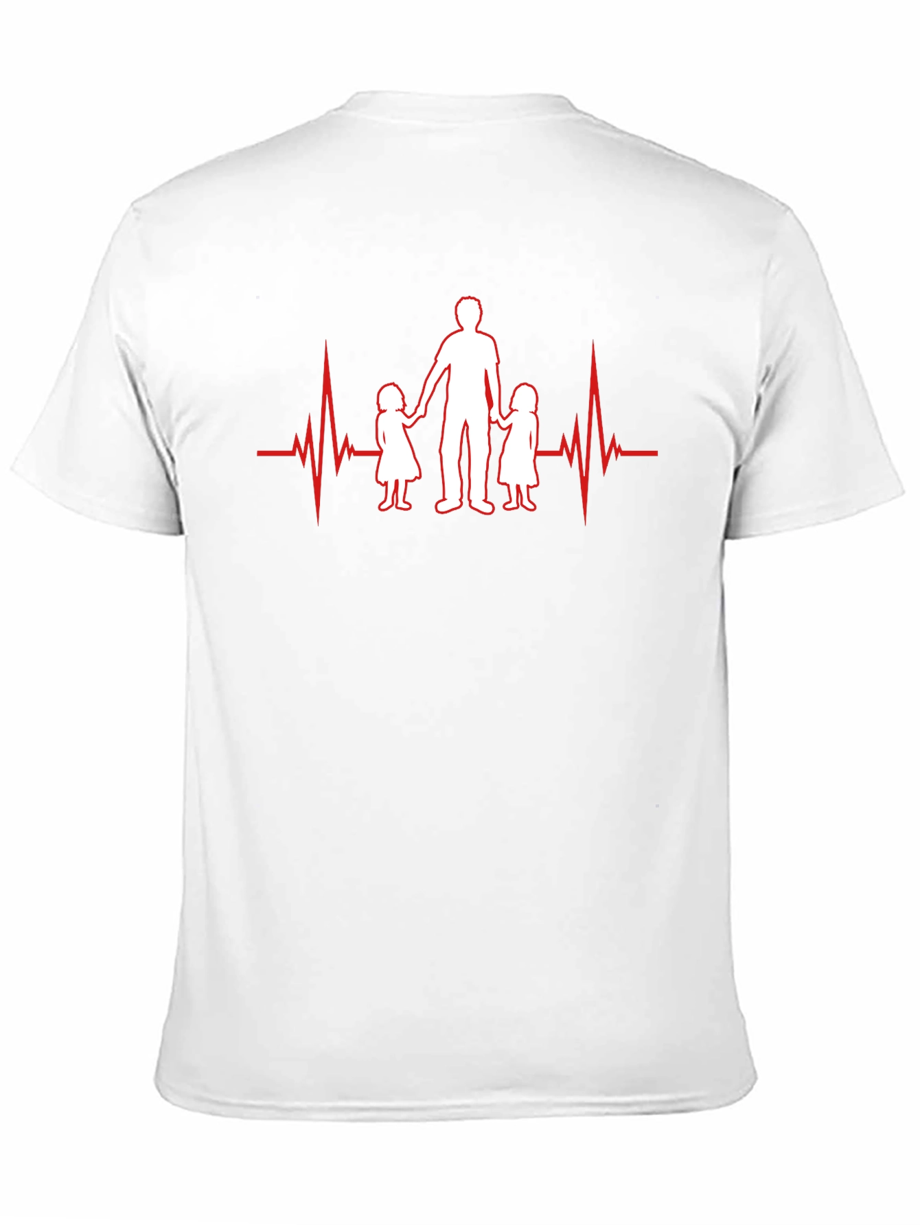 Dad Heartbeat T-Shirt - Father & Daughters