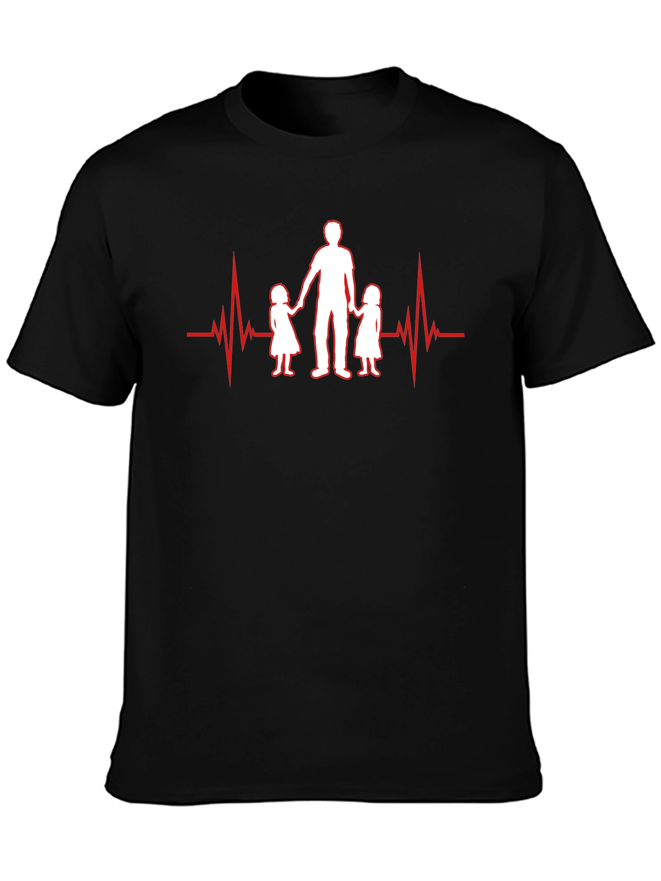 Dad Heartbeat T-Shirt - Father & Daughters