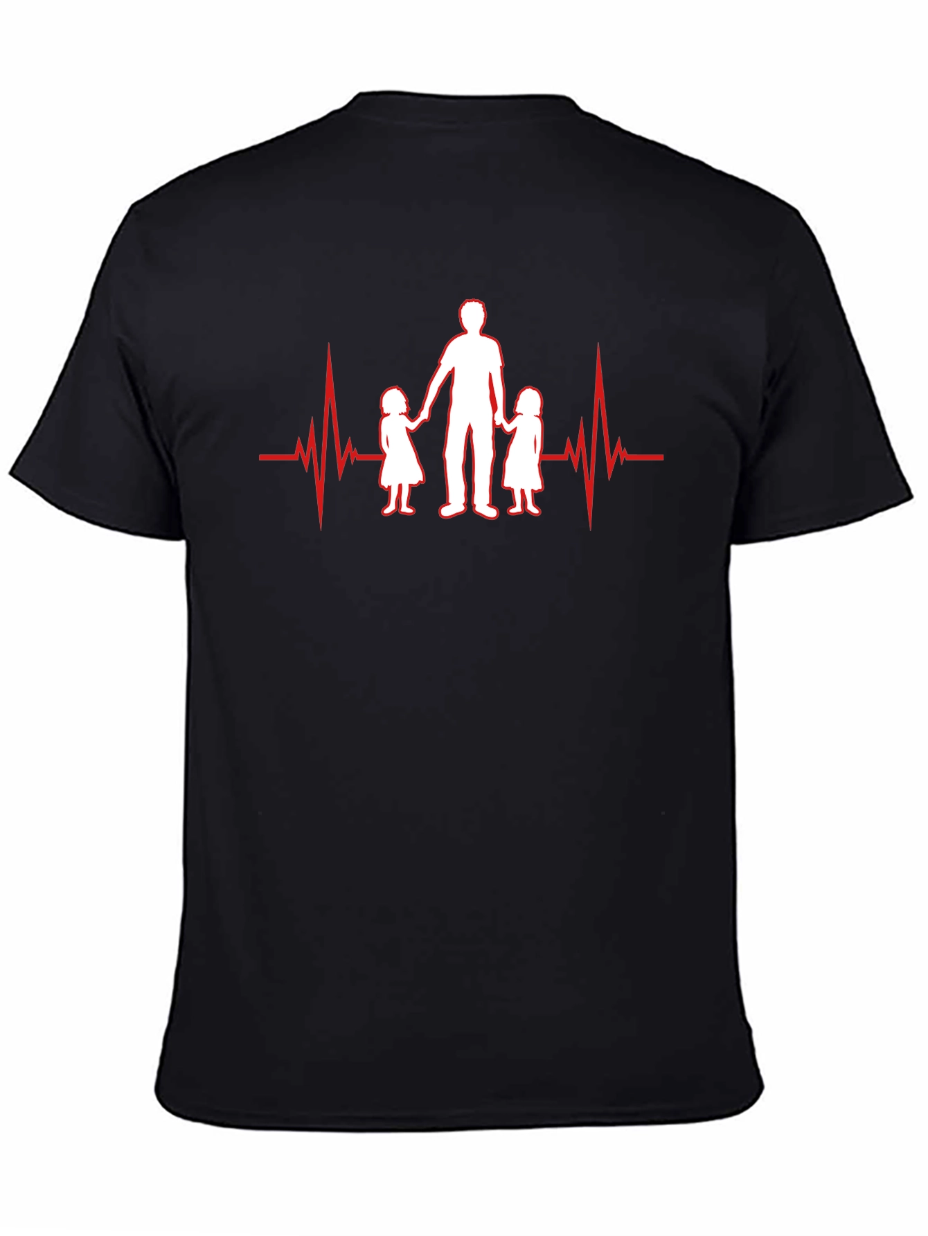 Dad Heartbeat T-Shirt - Father & Daughters