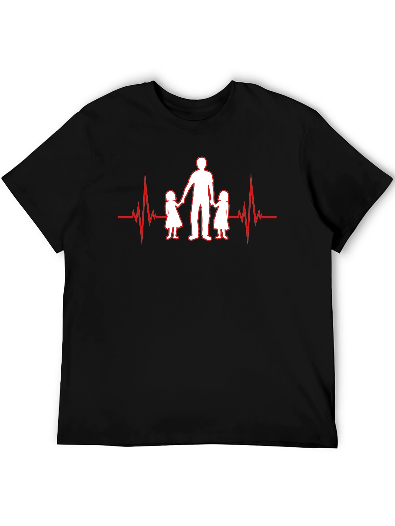 Dad Heartbeat T-Shirt - Father & Daughters
