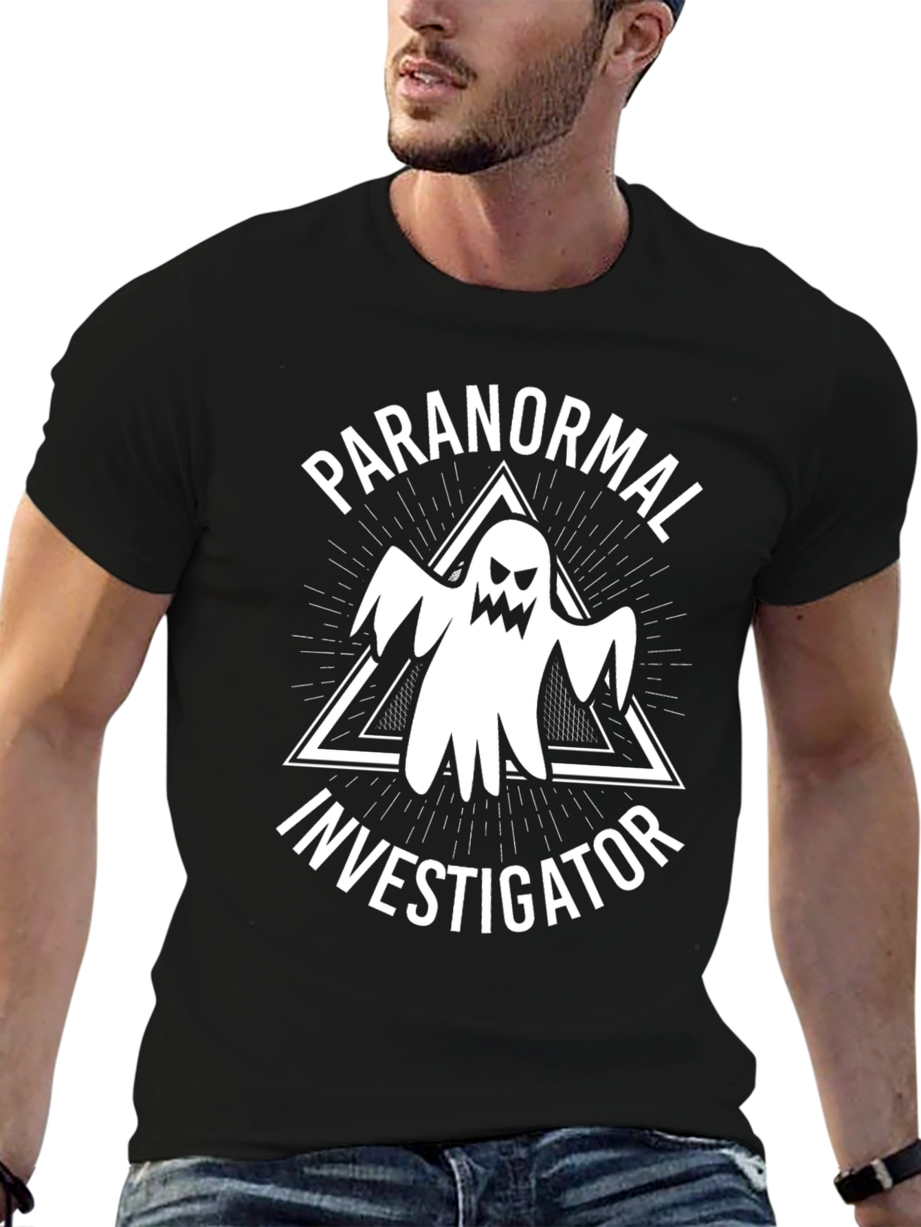 Paranormal Investigator Ghost Graphic T-Shirt