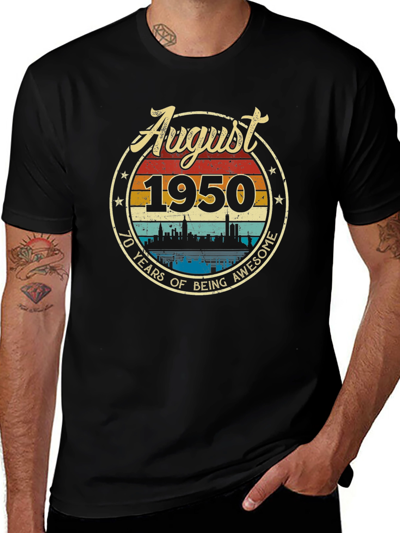 August 1950 70th Birthday T-Shirt