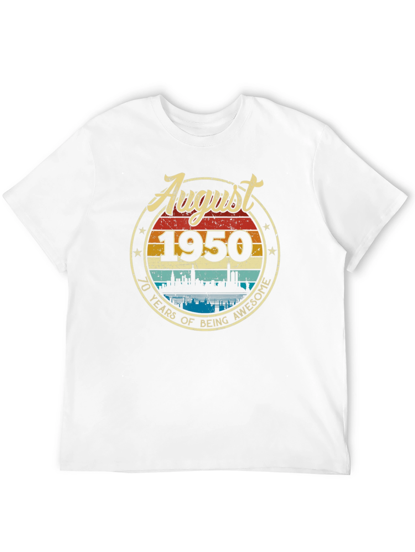 August 1950 70th Birthday T-Shirt