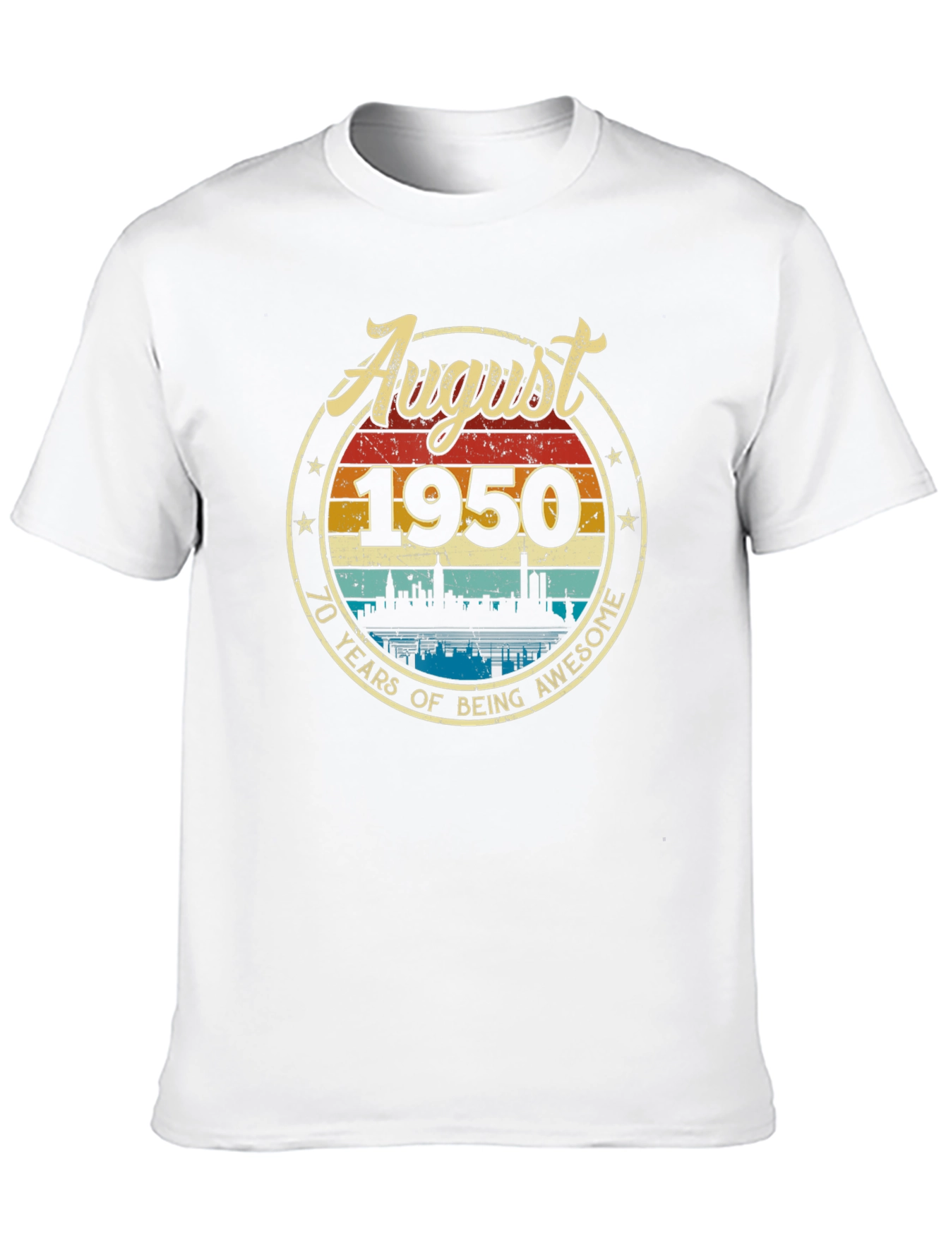 August 1950 70th Birthday T-Shirt