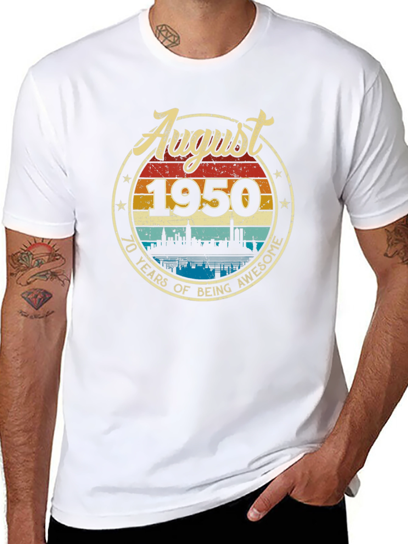 August 1950 70th Birthday T-Shirt
