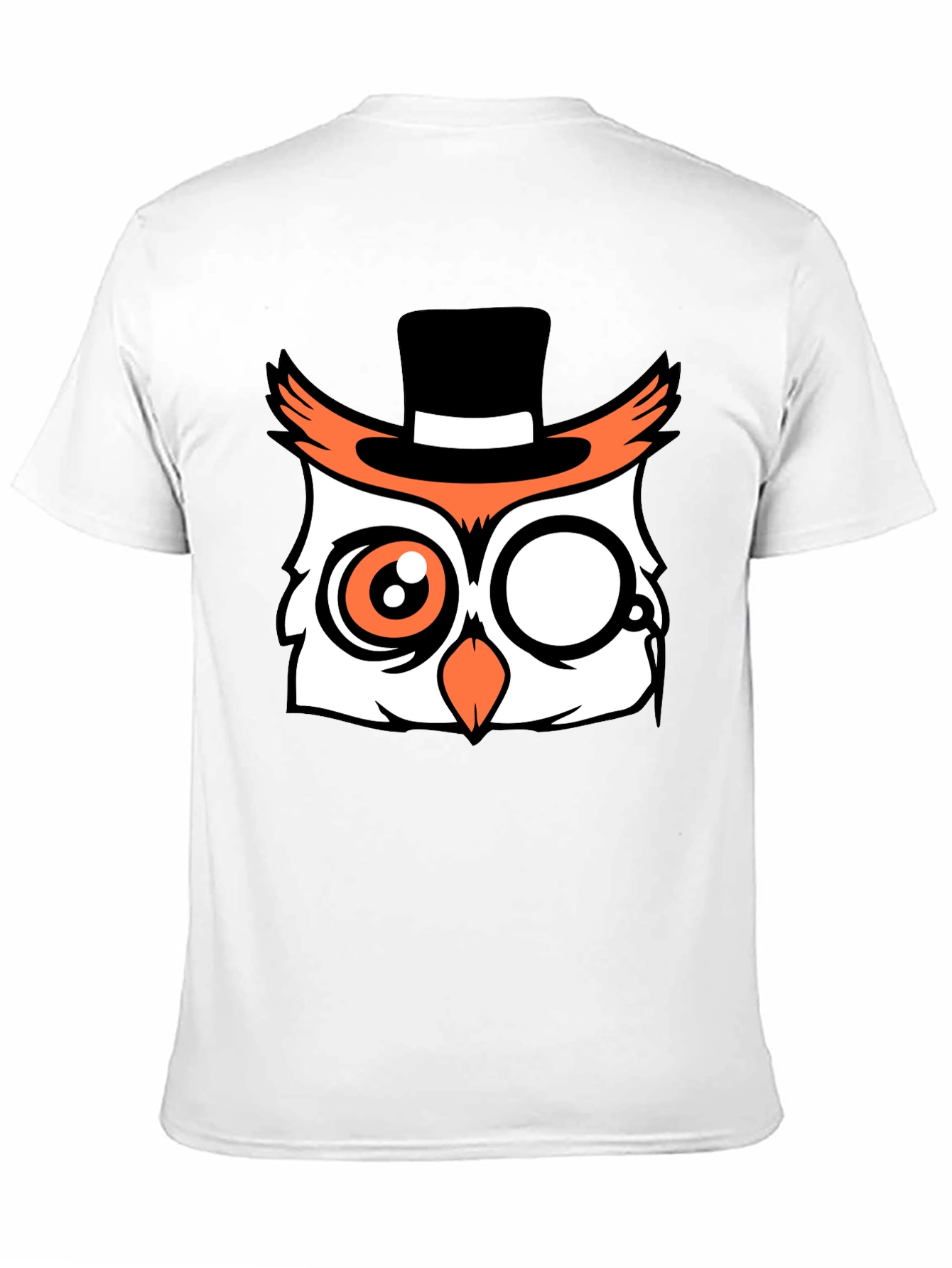 Mens Black Owl Graphic Tee