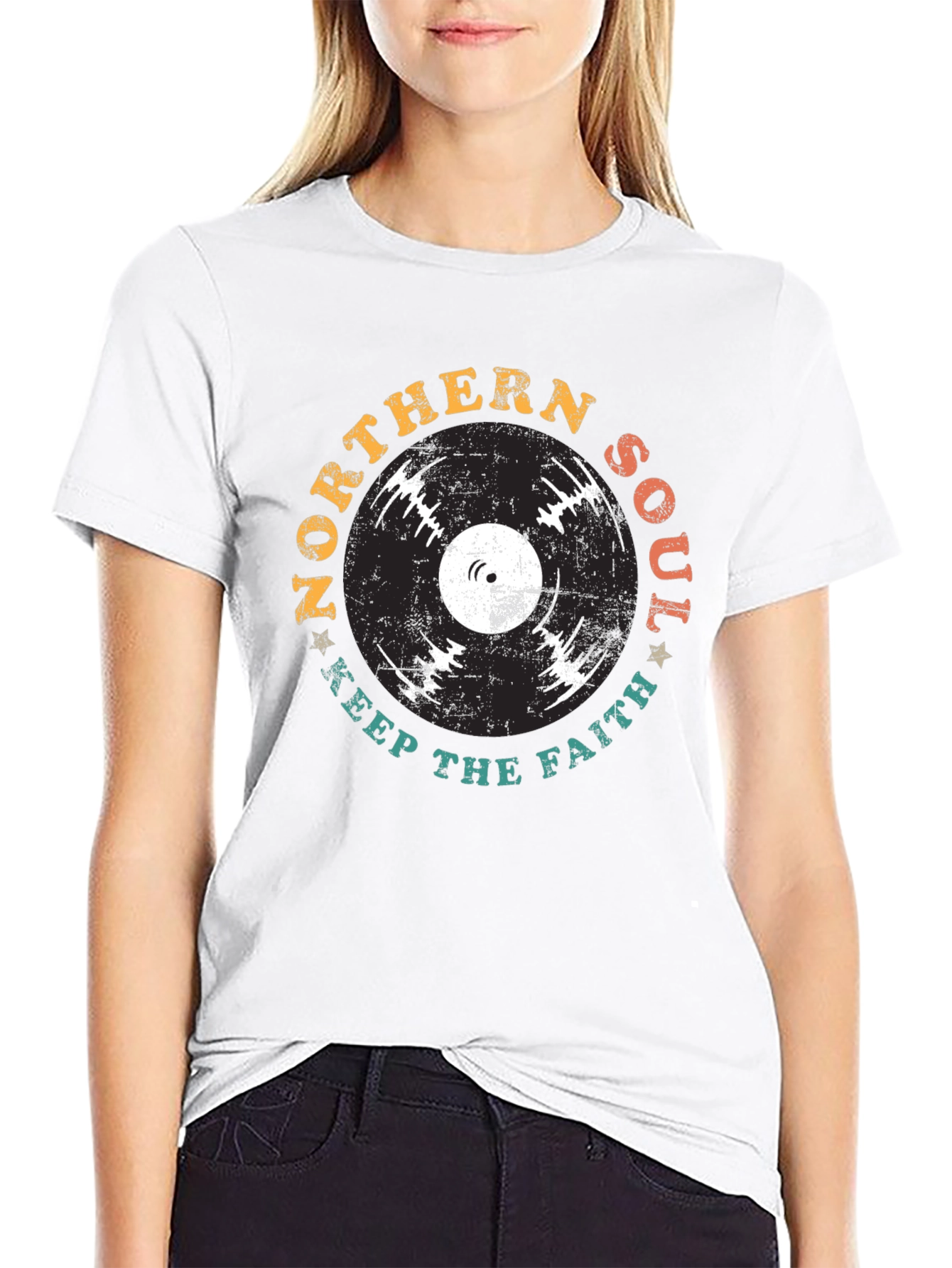 Northern Soul Keep The Faith Retro Style T-Shirt