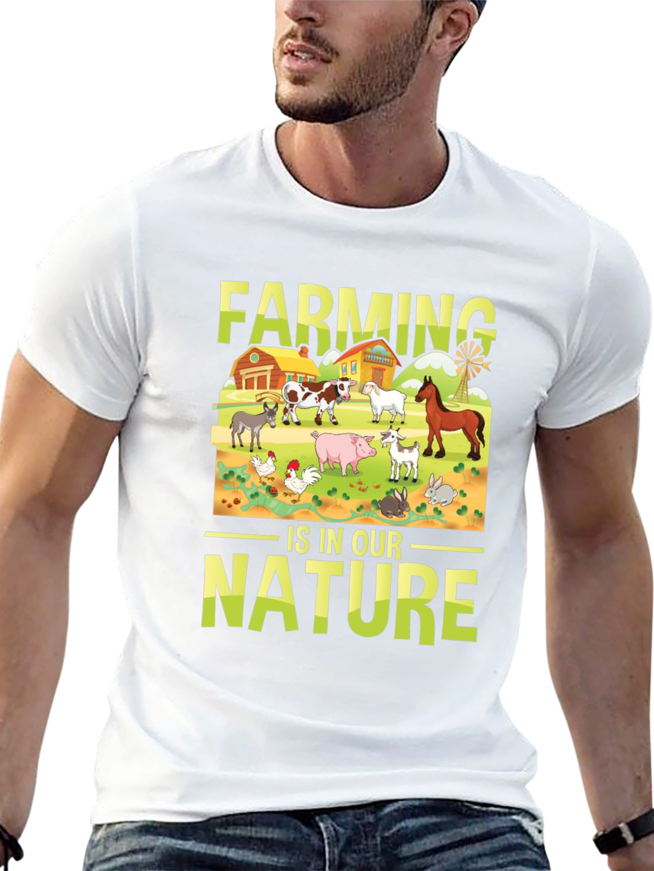 Farming is in Our Nature Graphic T-Shirt