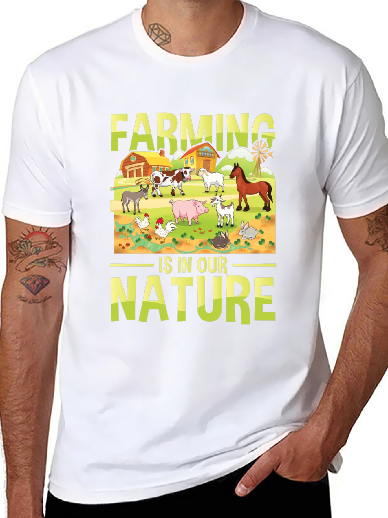 Farming is in Our Nature Graphic T-Shirt