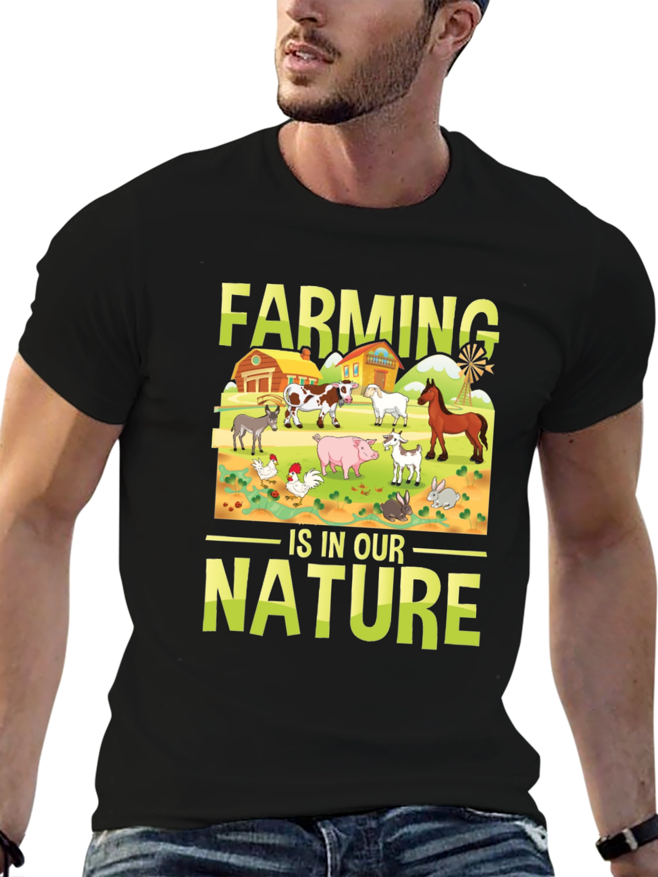 Farming is in Our Nature Graphic T-Shirt