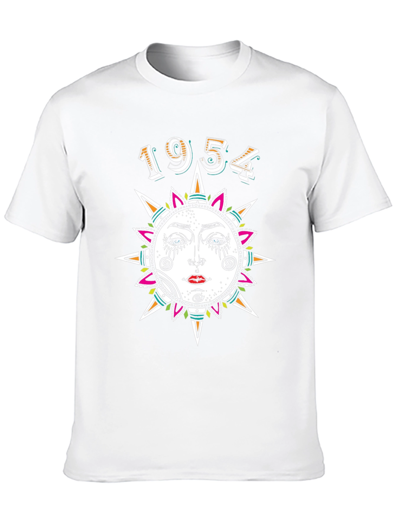 1954 Sun Graphic Print Black T-Shirt